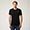 Essentials t shirt in plain coloured cotton, Black, swatch