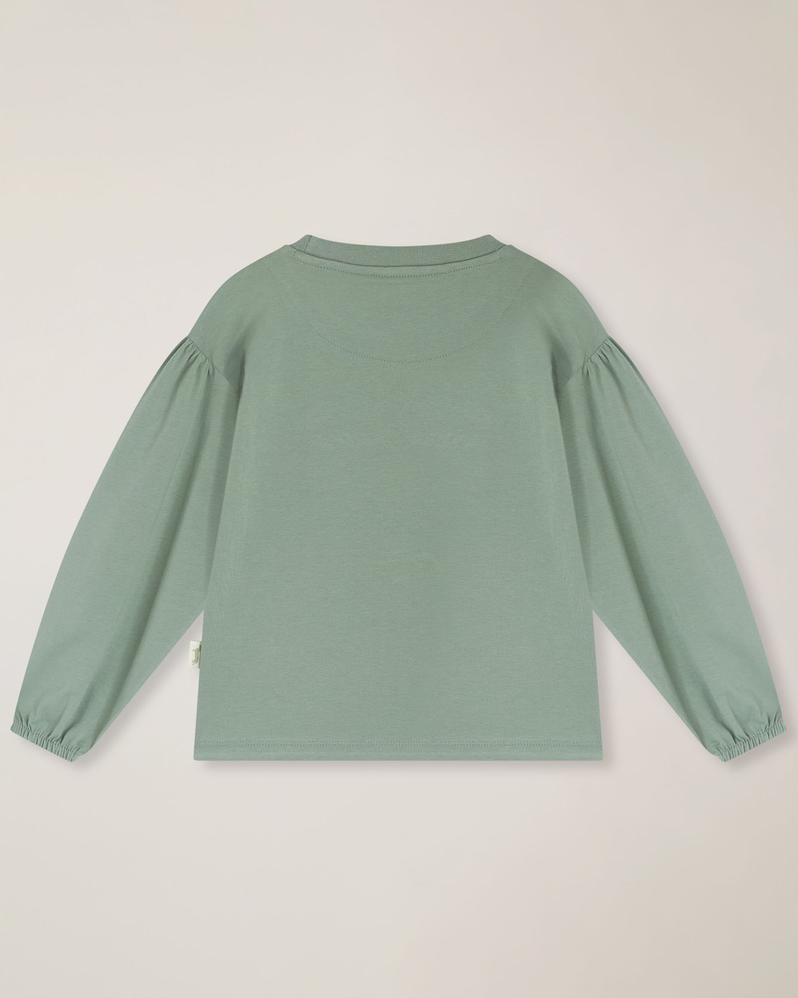 Long‑sleeve T‑shirt with logo, Beige, large image number 1