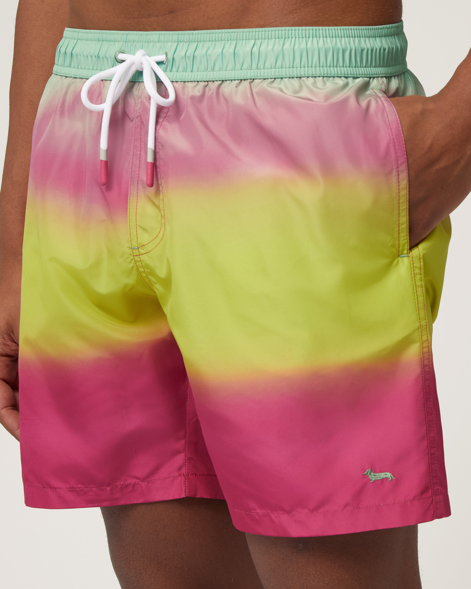 Tie-Dye Swim Shorts, Light Blue, large image number 2