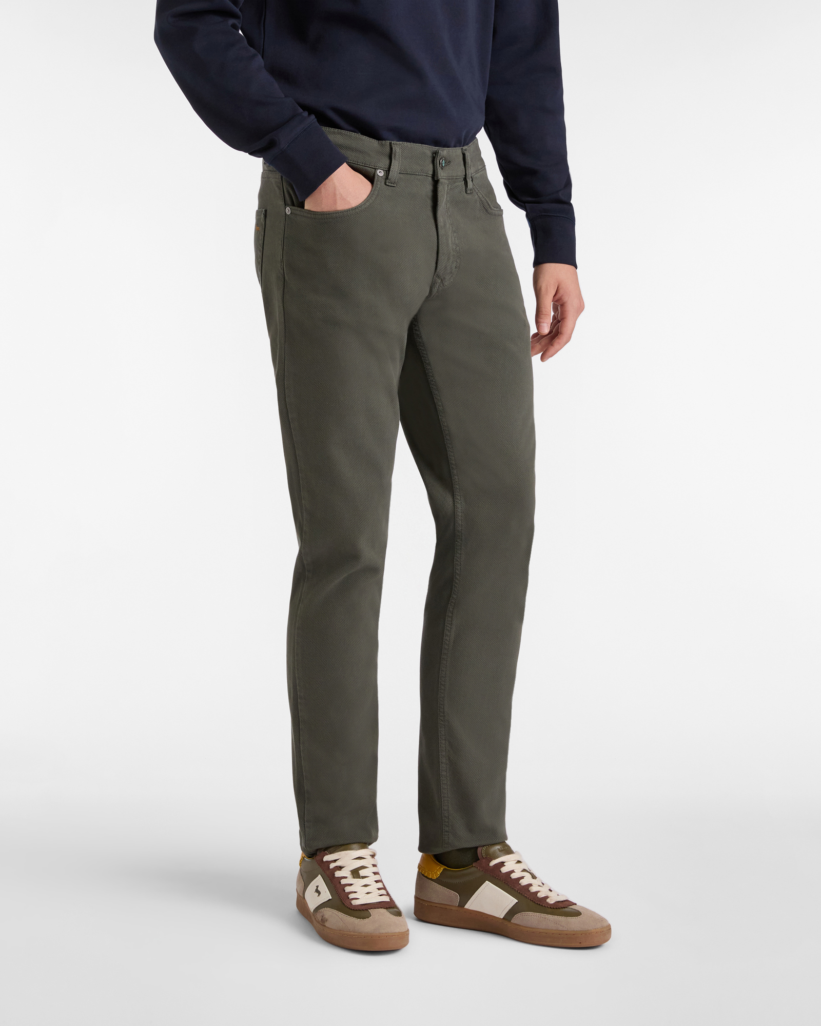 Fünf-Taschen-Hose im Narrow Fit, Grün, large image number 0