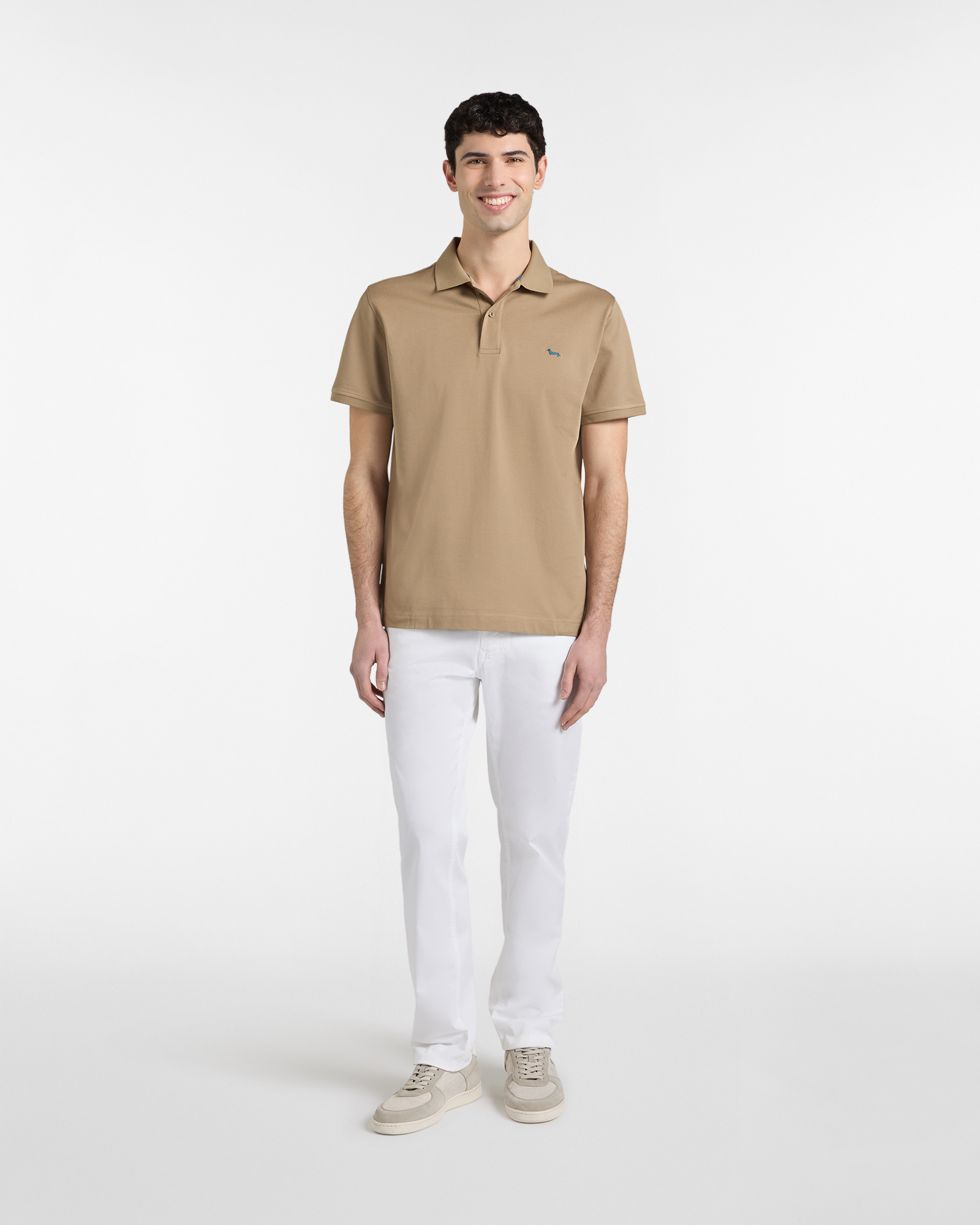 Men's basic piqu&eacute; polo shirt, Gray, large image number 3