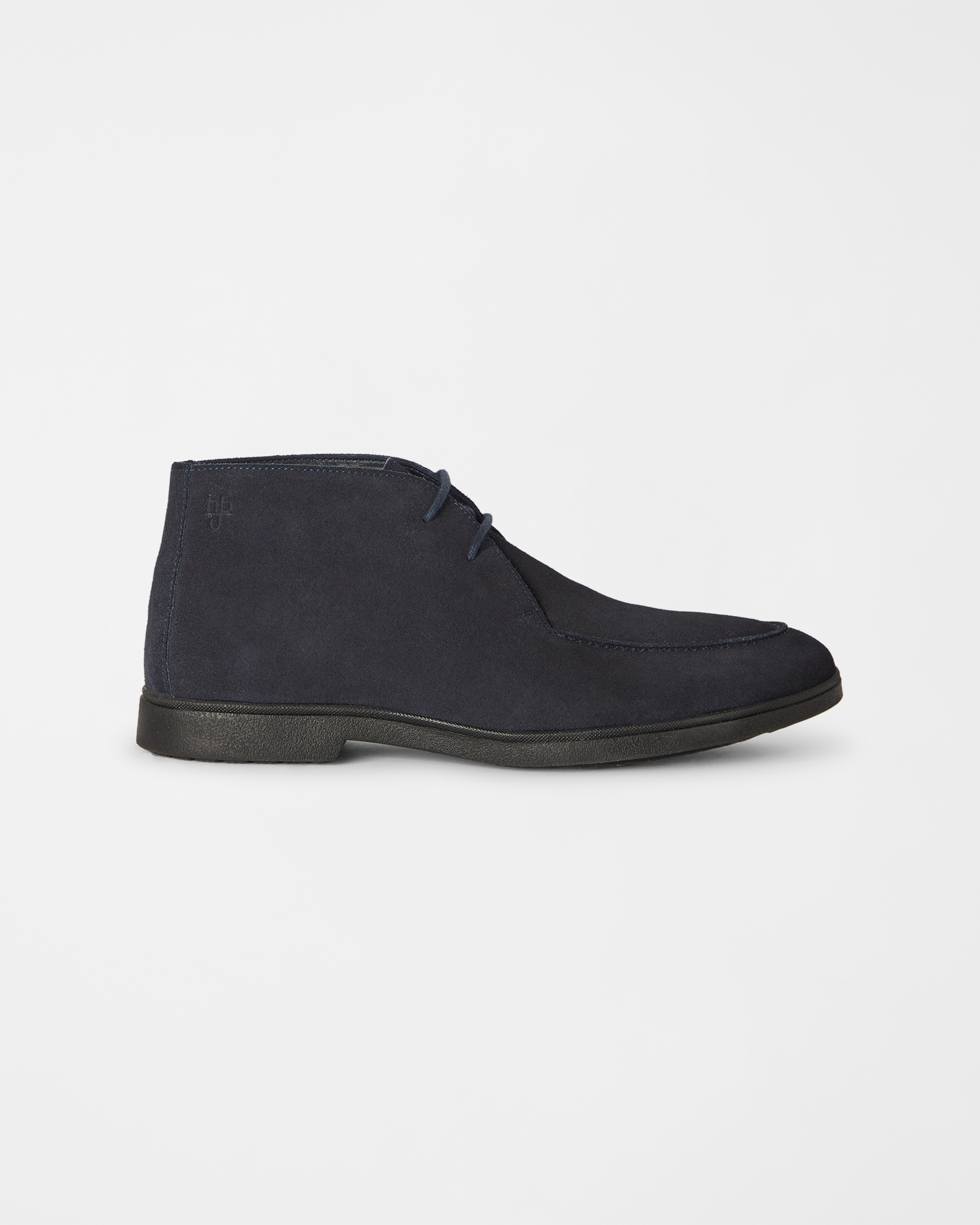 Polacchina HBJ Uomo in vera pelle scamosciata blu navy