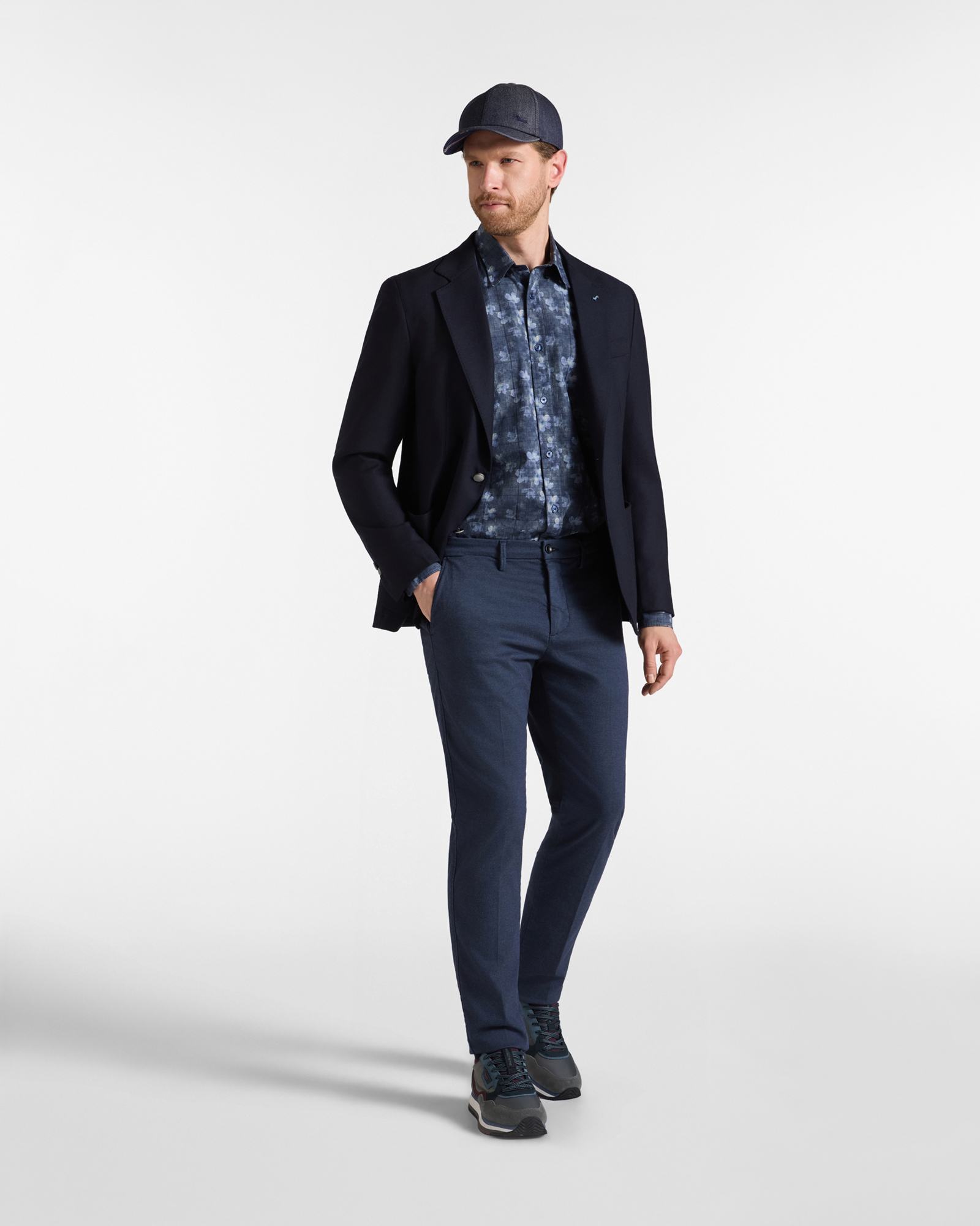 Pure Wool Blazer, NAVY BLUE, large image number 3