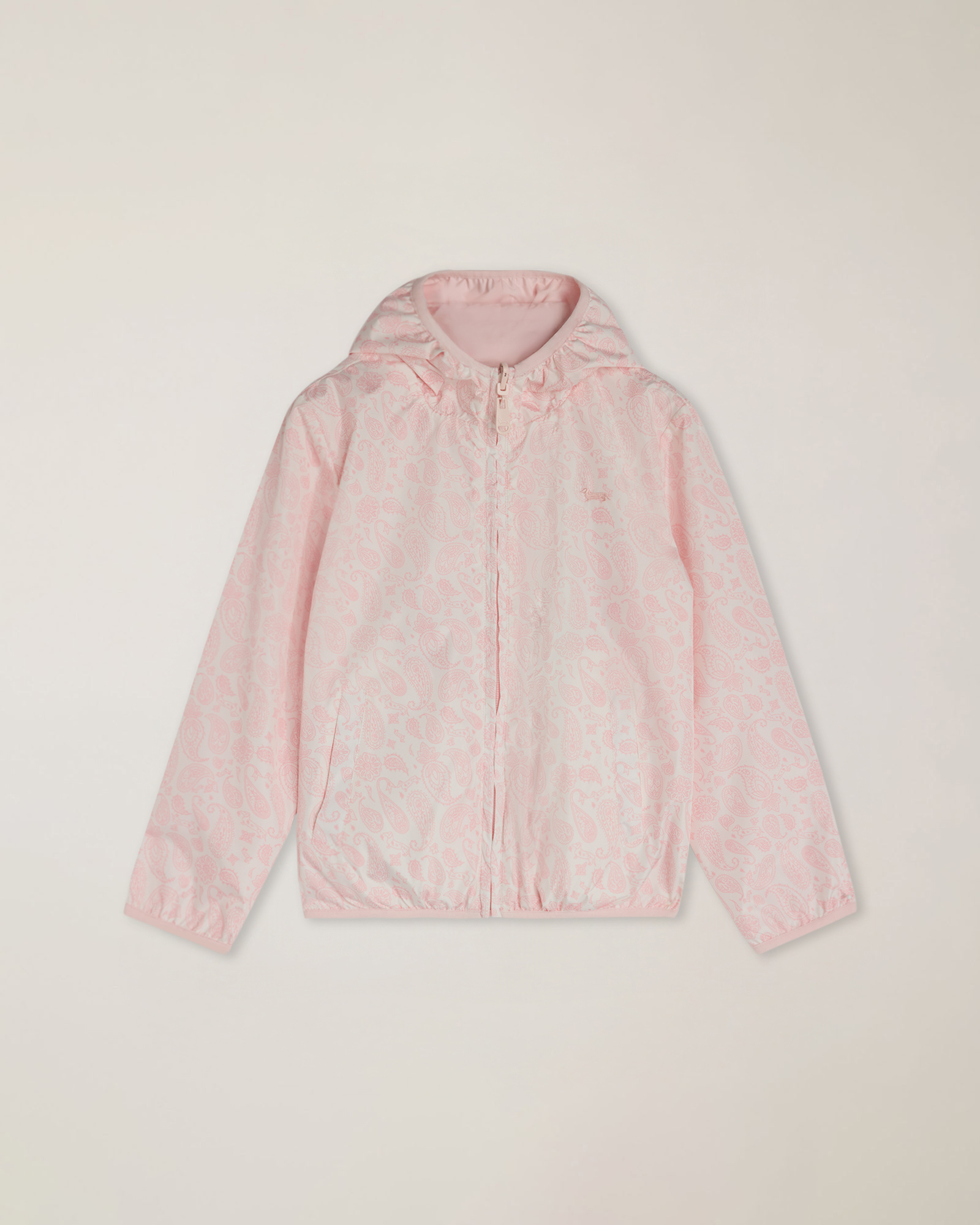 Giubbino nylon double face con cappuccio