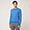Pullover Girocollo Con Dettaglio A Contrasto Sui Polsi, Blu Chiaro, swatch