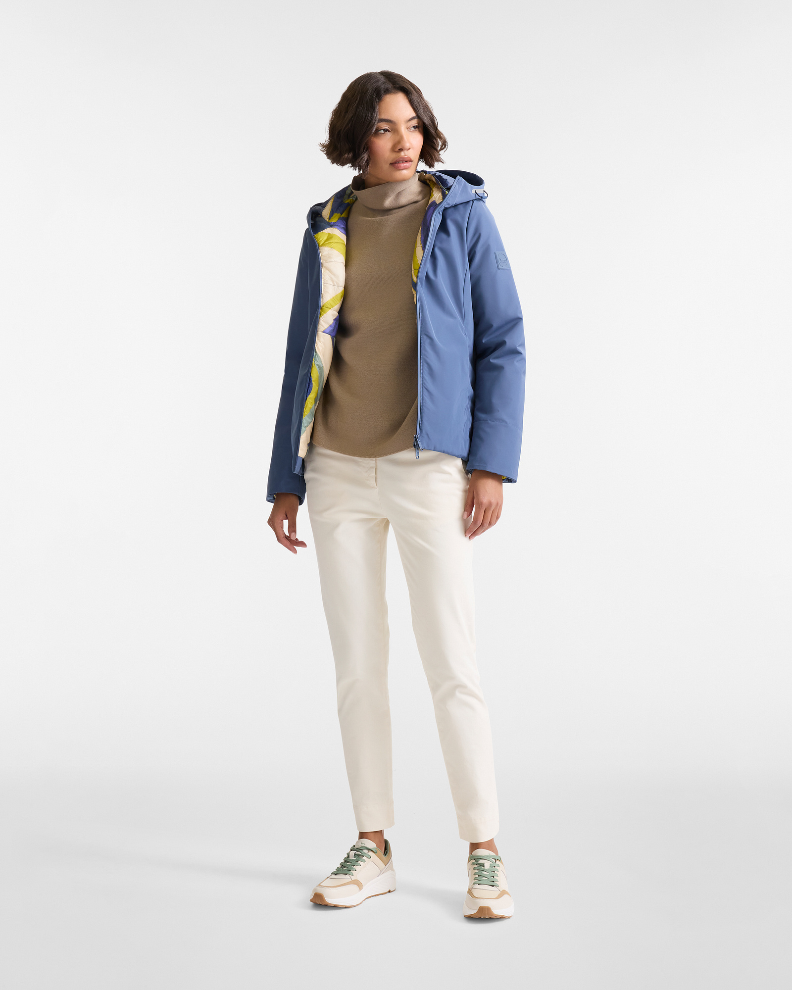 Short Hooded Softshell Jacket, Dark Lavander, large image number 3