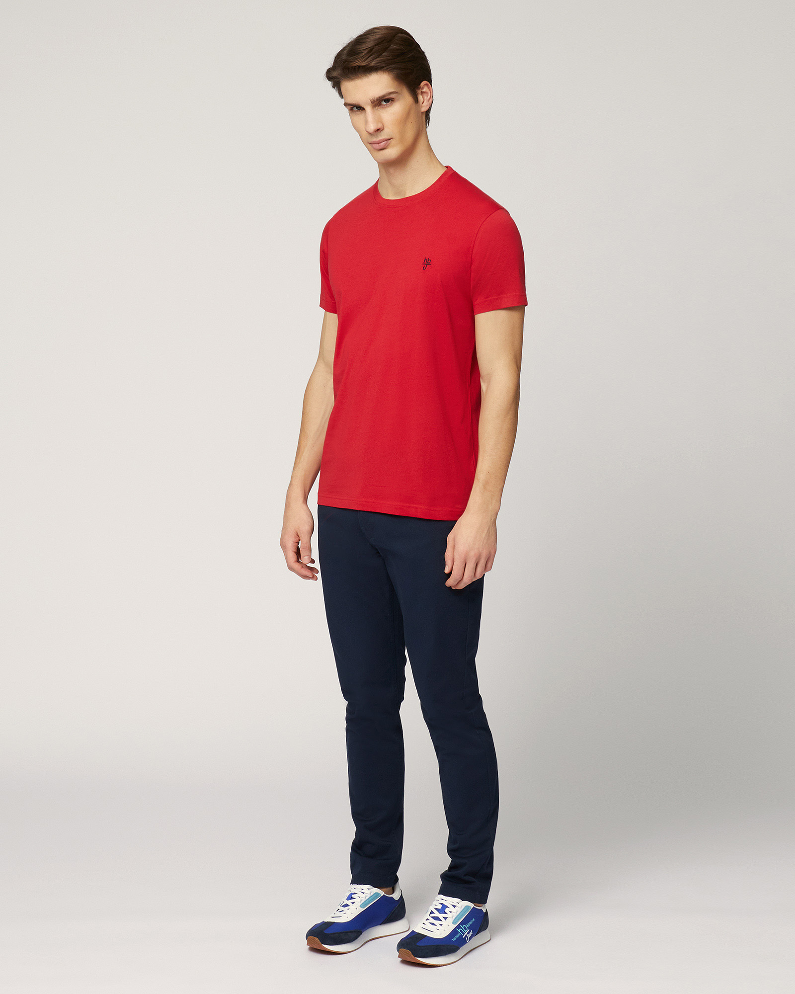 T-Shirt with Monogram, Red, large image number 3