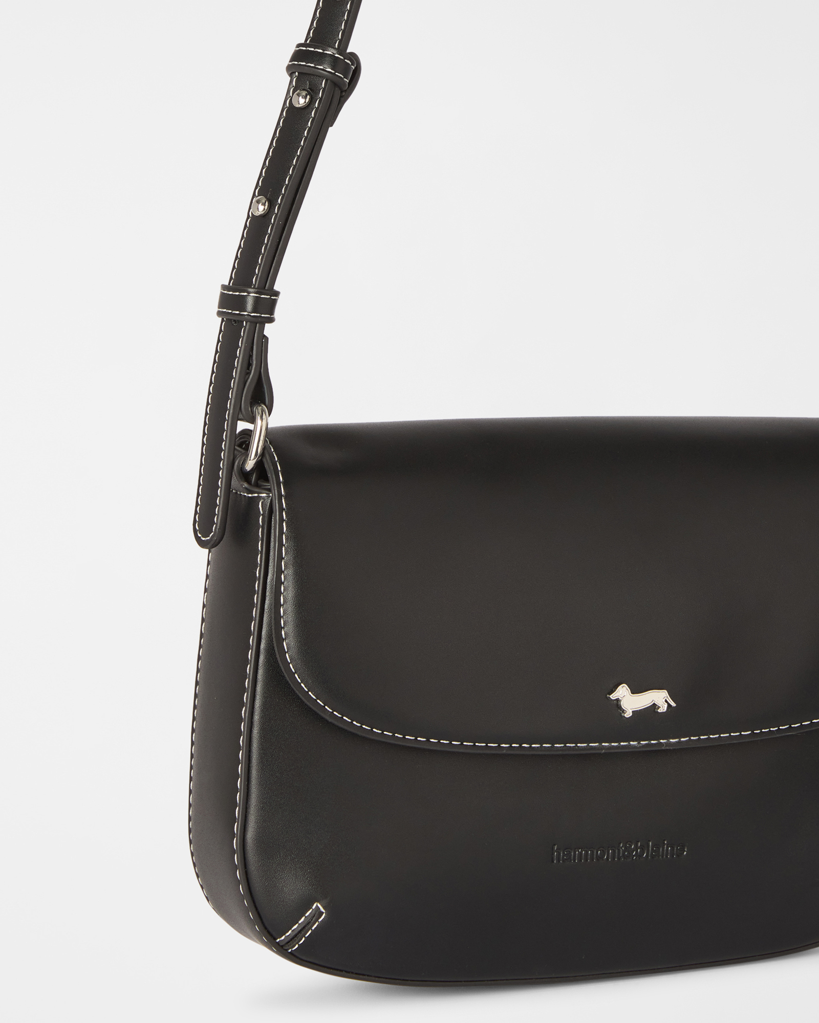 Gilda 001 Flap Crossbody Bag, BLACK, large image number 2