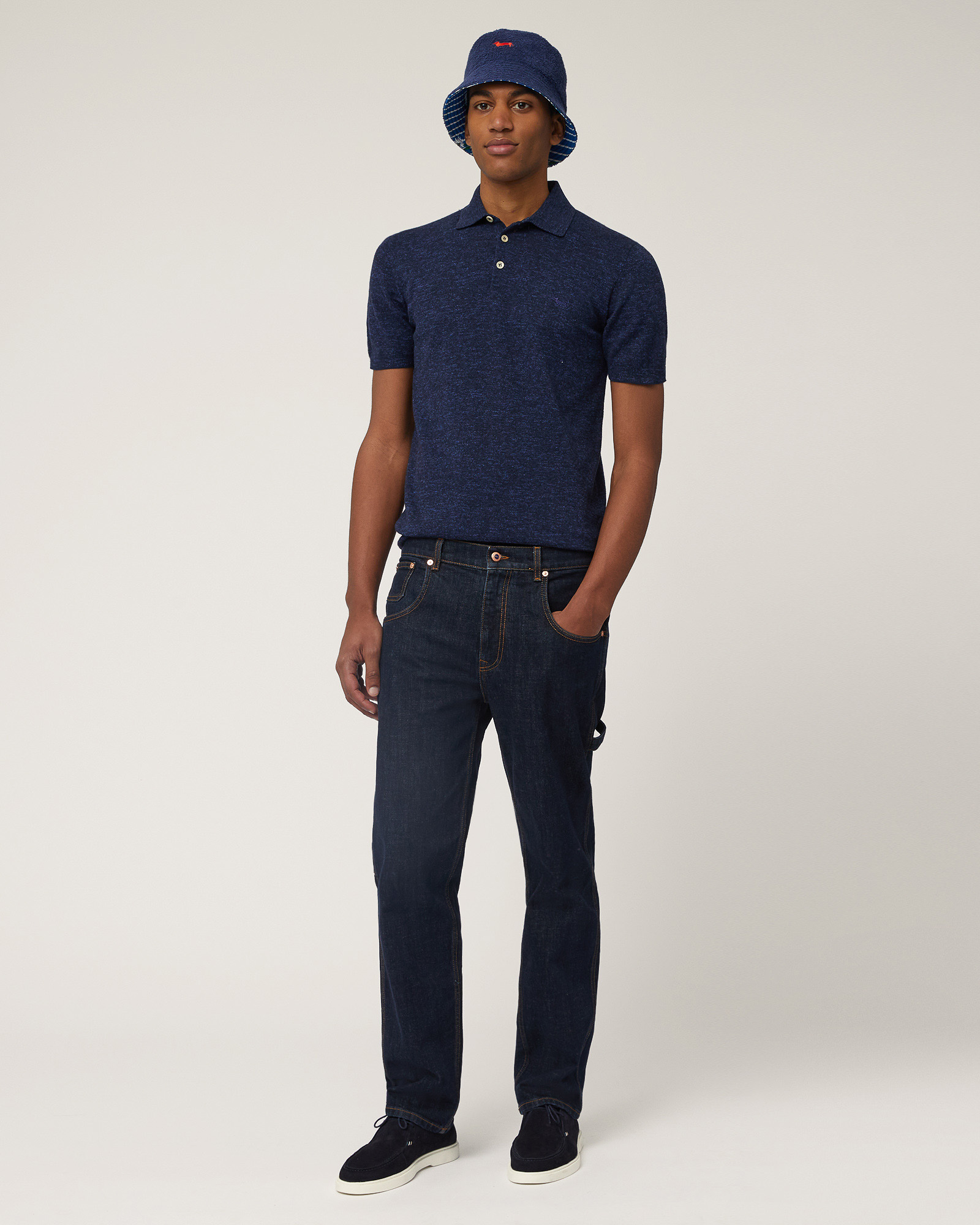 Workwear Denim Pants, Denim Blue, large image number 3