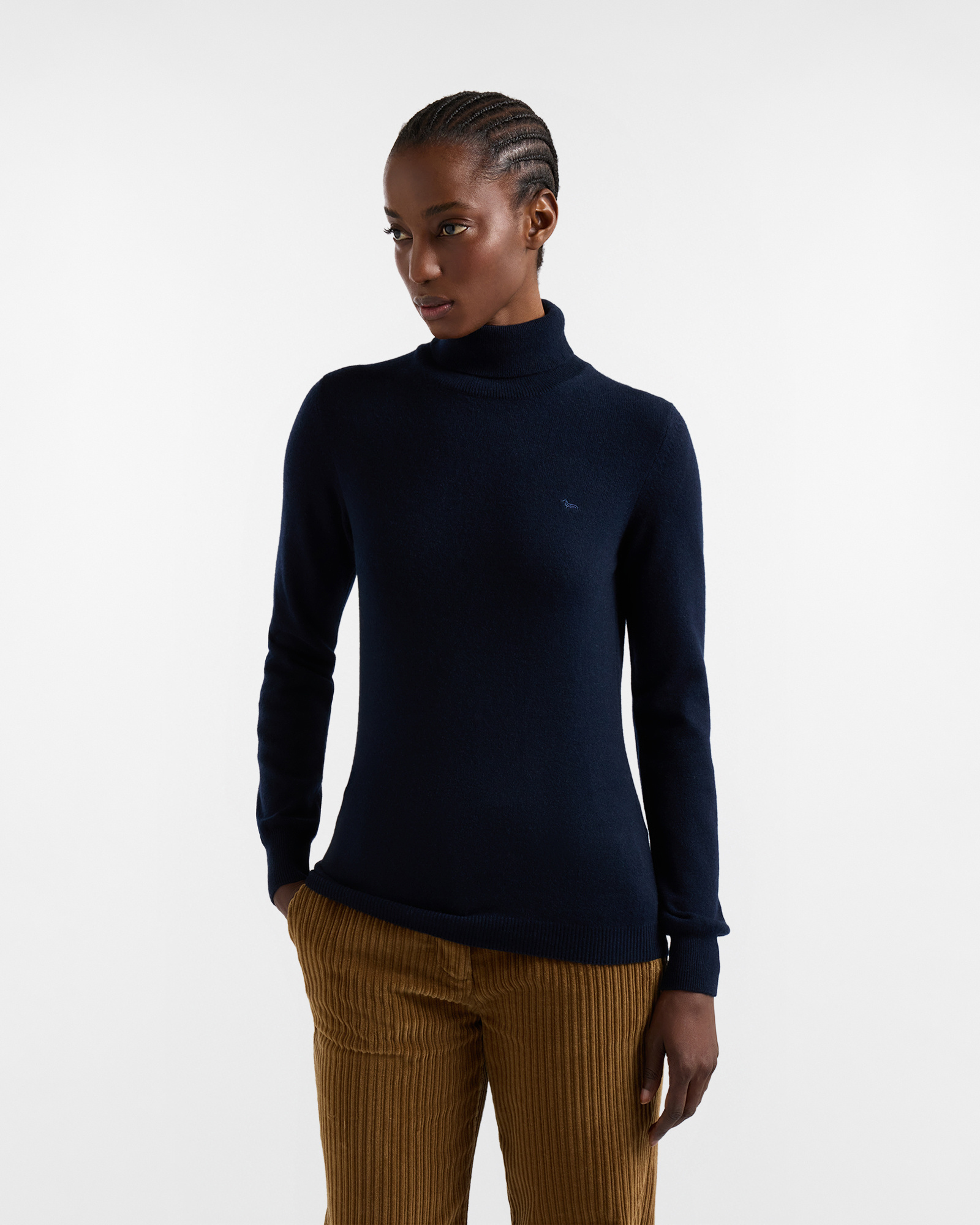 Pure Cashmere Turtleneck "Cortina a Colori"