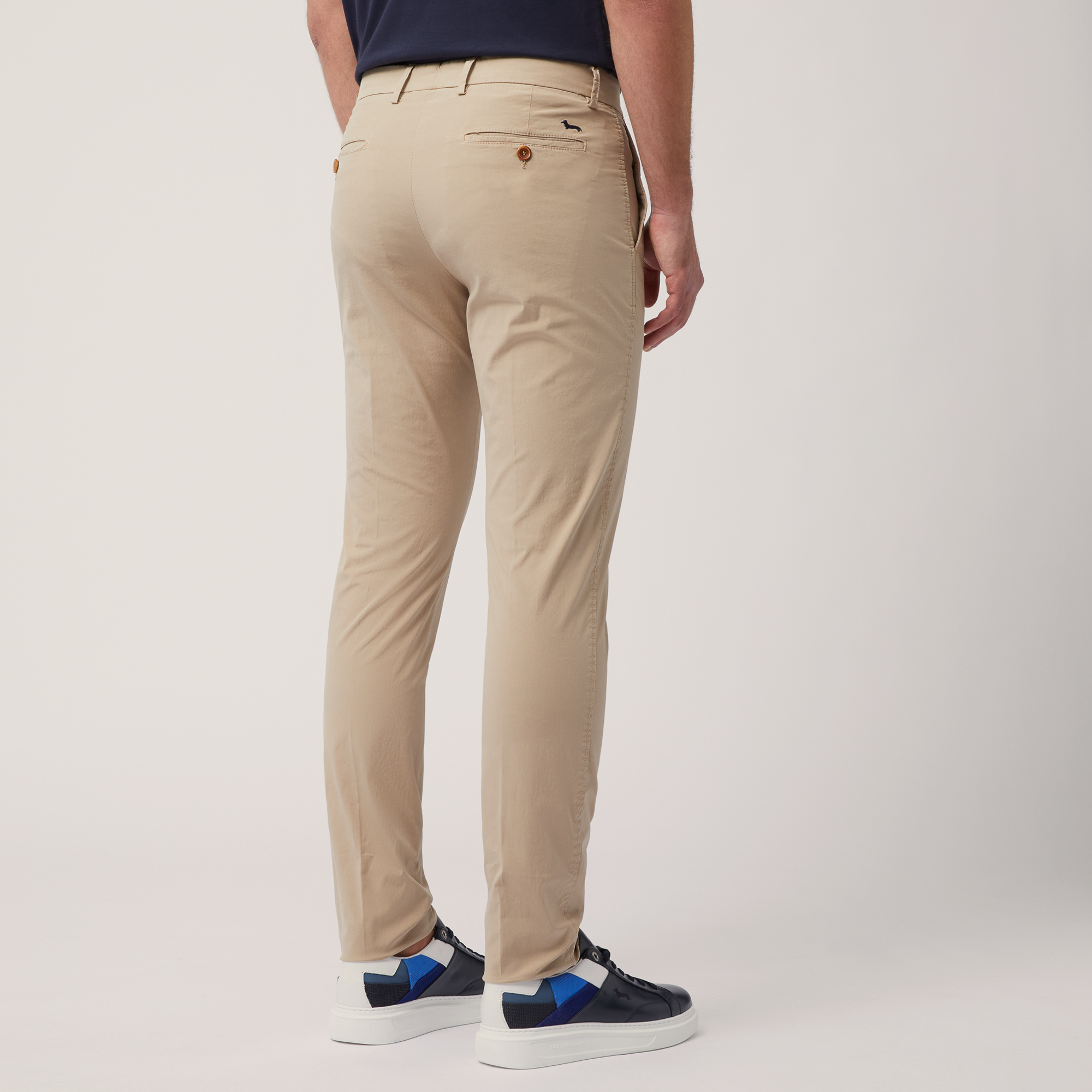 Narrow Fit Chino Pants, Beige, large image number 1
