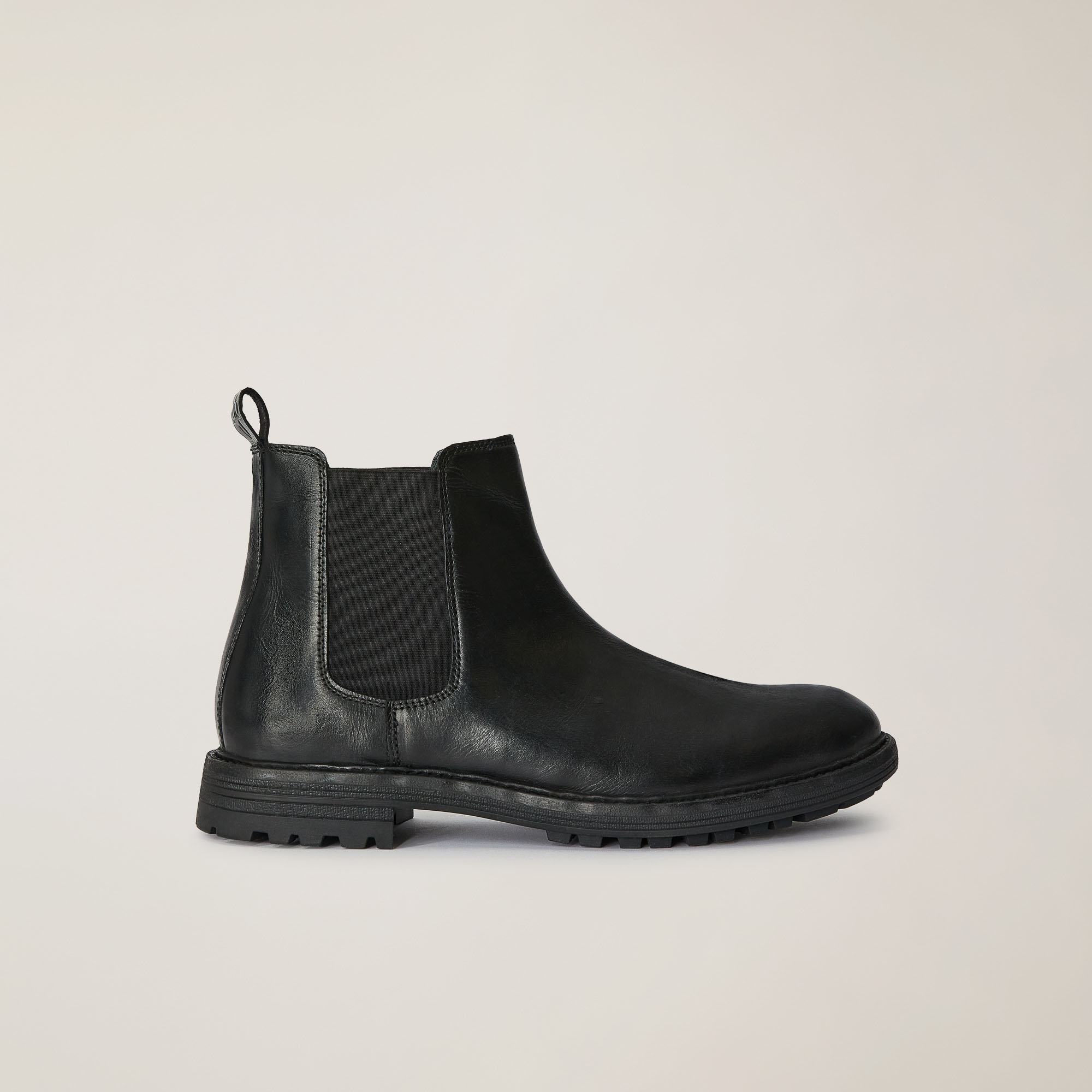 Stivaletto Chelsea In Pelle Scamosciata, Nero, large image number 0