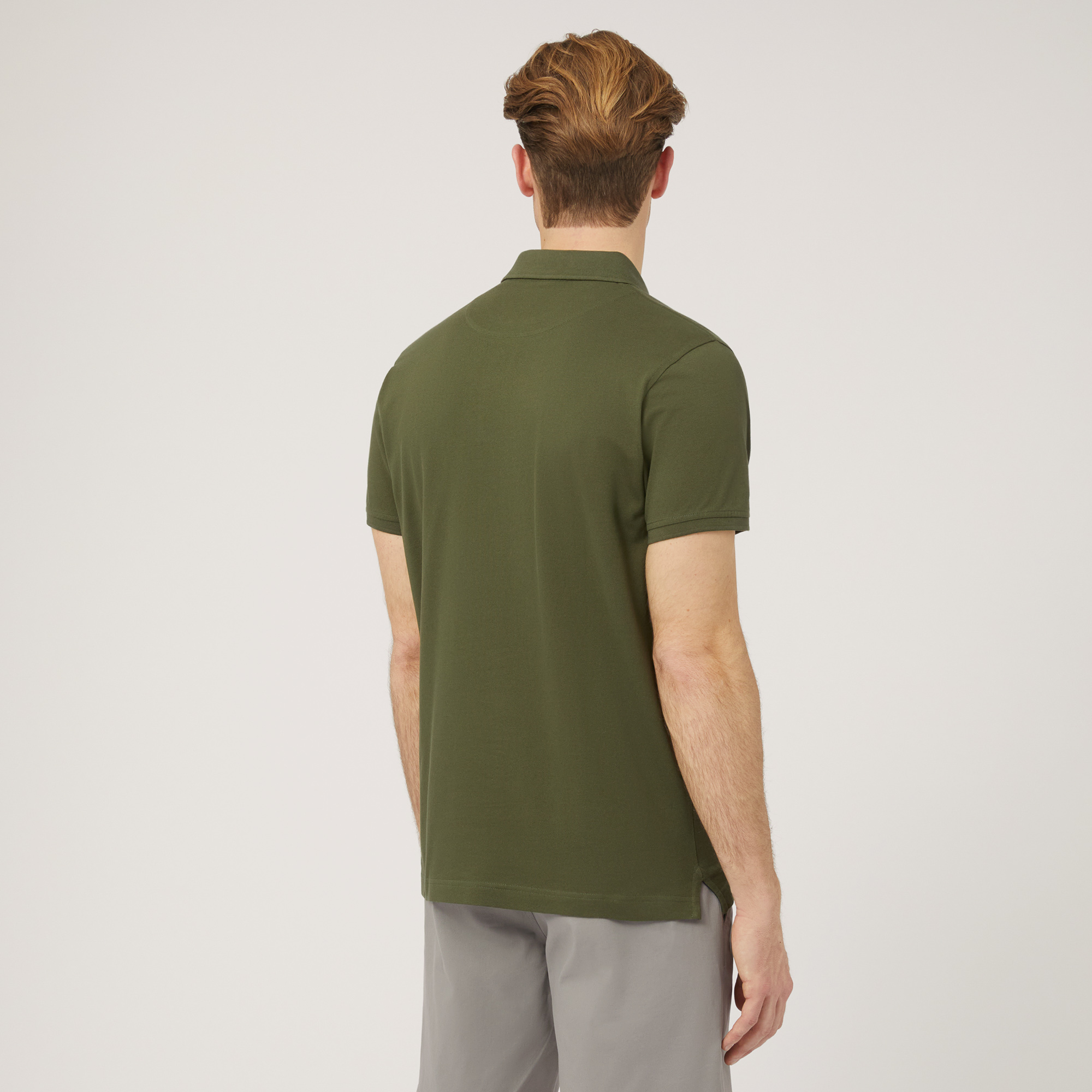 Polo In Cotone, Verde, large image number 1