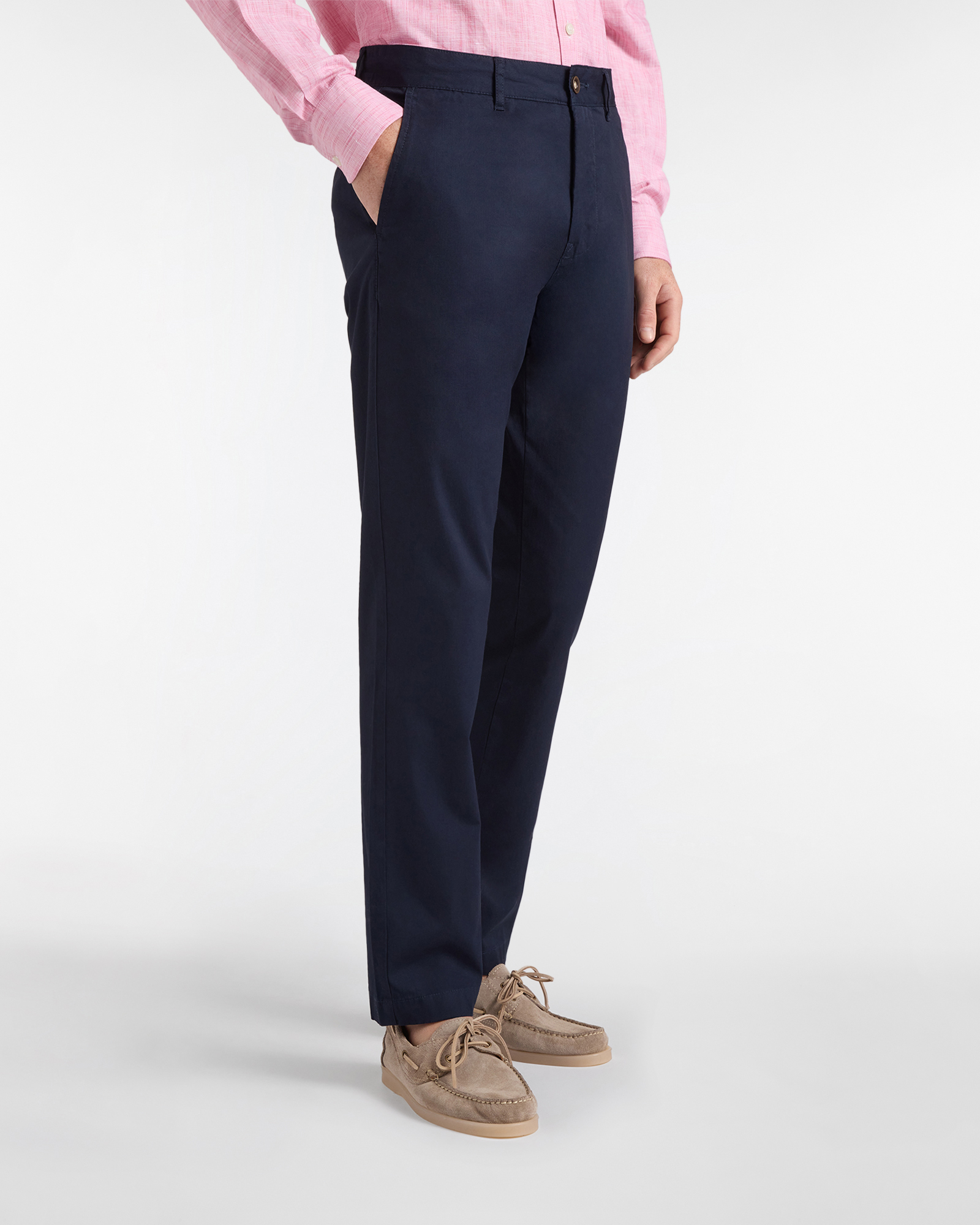 Chino Uomo Narrow in Tessuto Dobby