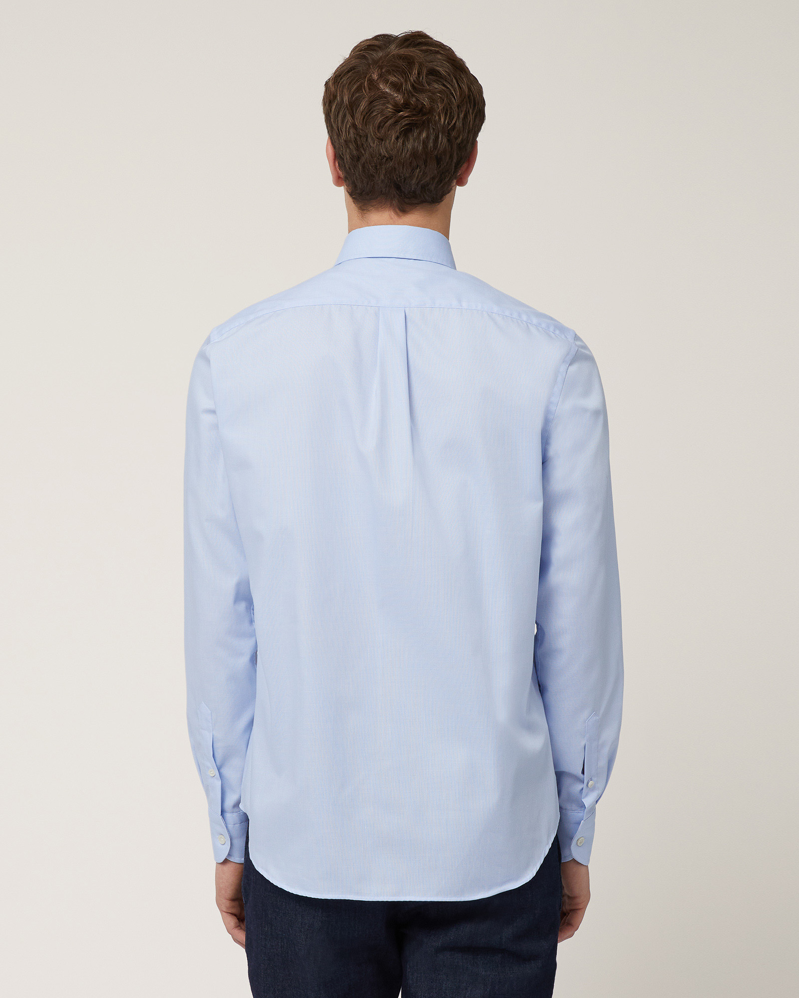 Woven Cotton Shirt, Light Blue, large image number 1
