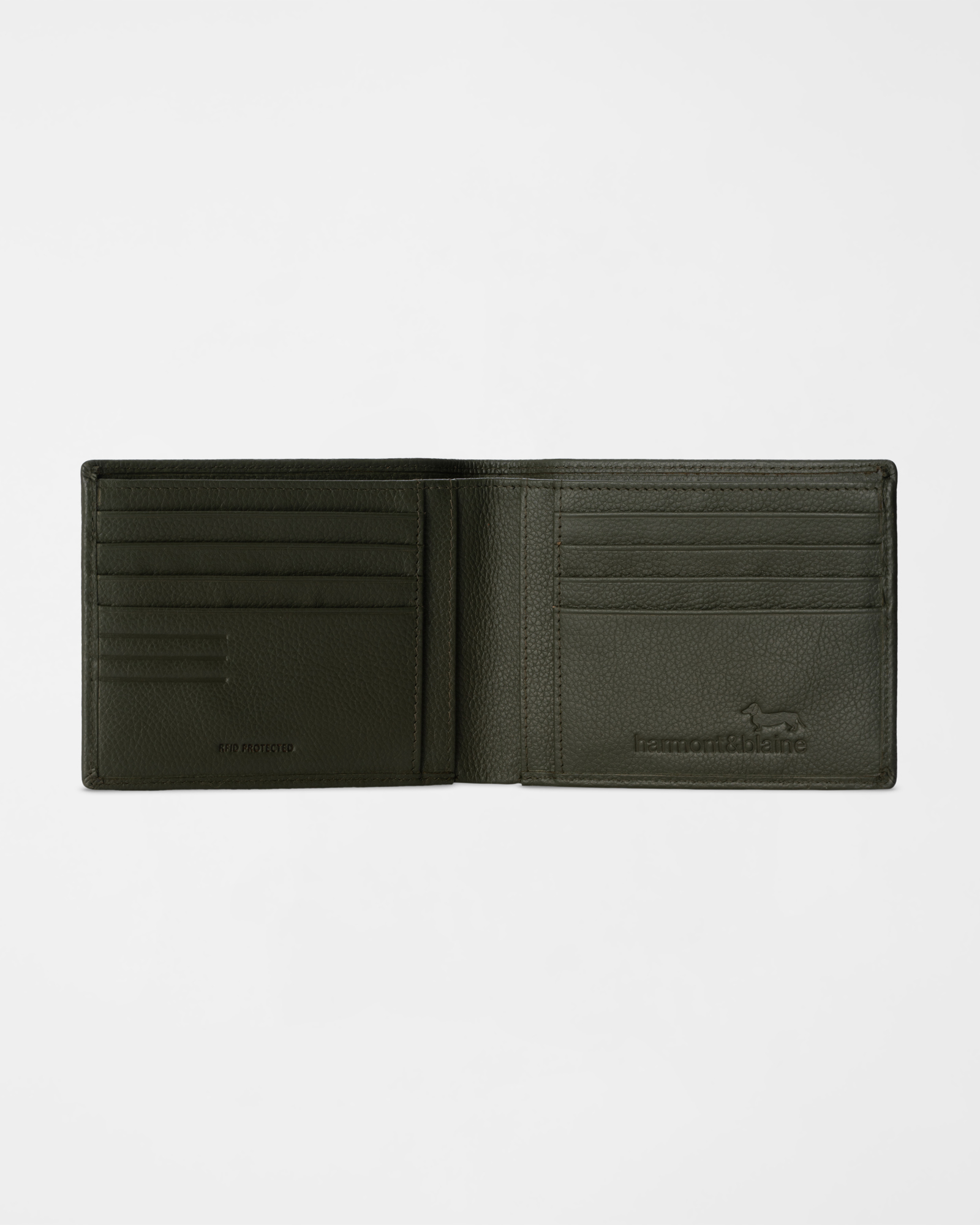 Men&rsquo;s Genuine Leather Wallet with All-Over Dachshund Design, BROWN, large