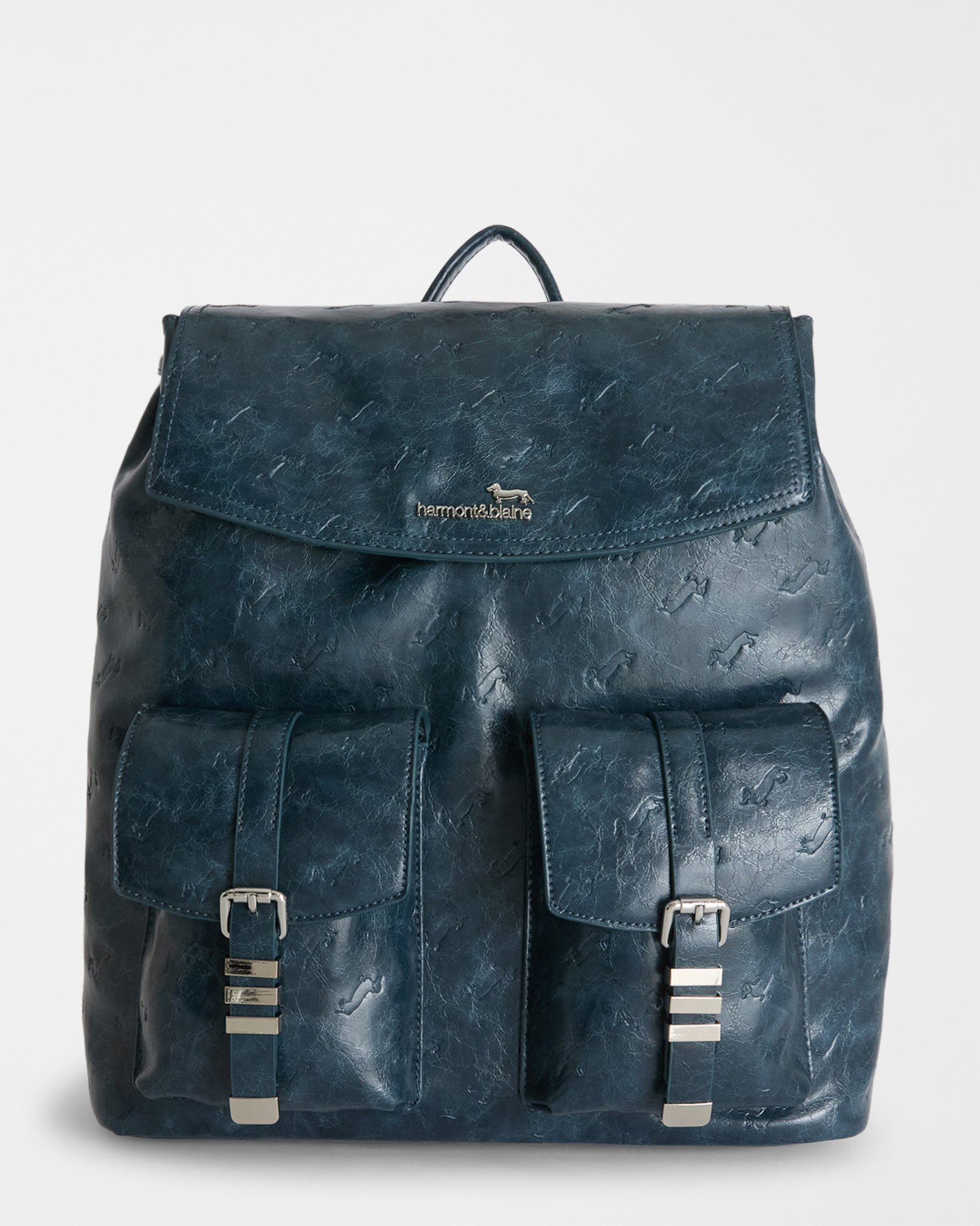 Cargo-style backpack with top flap