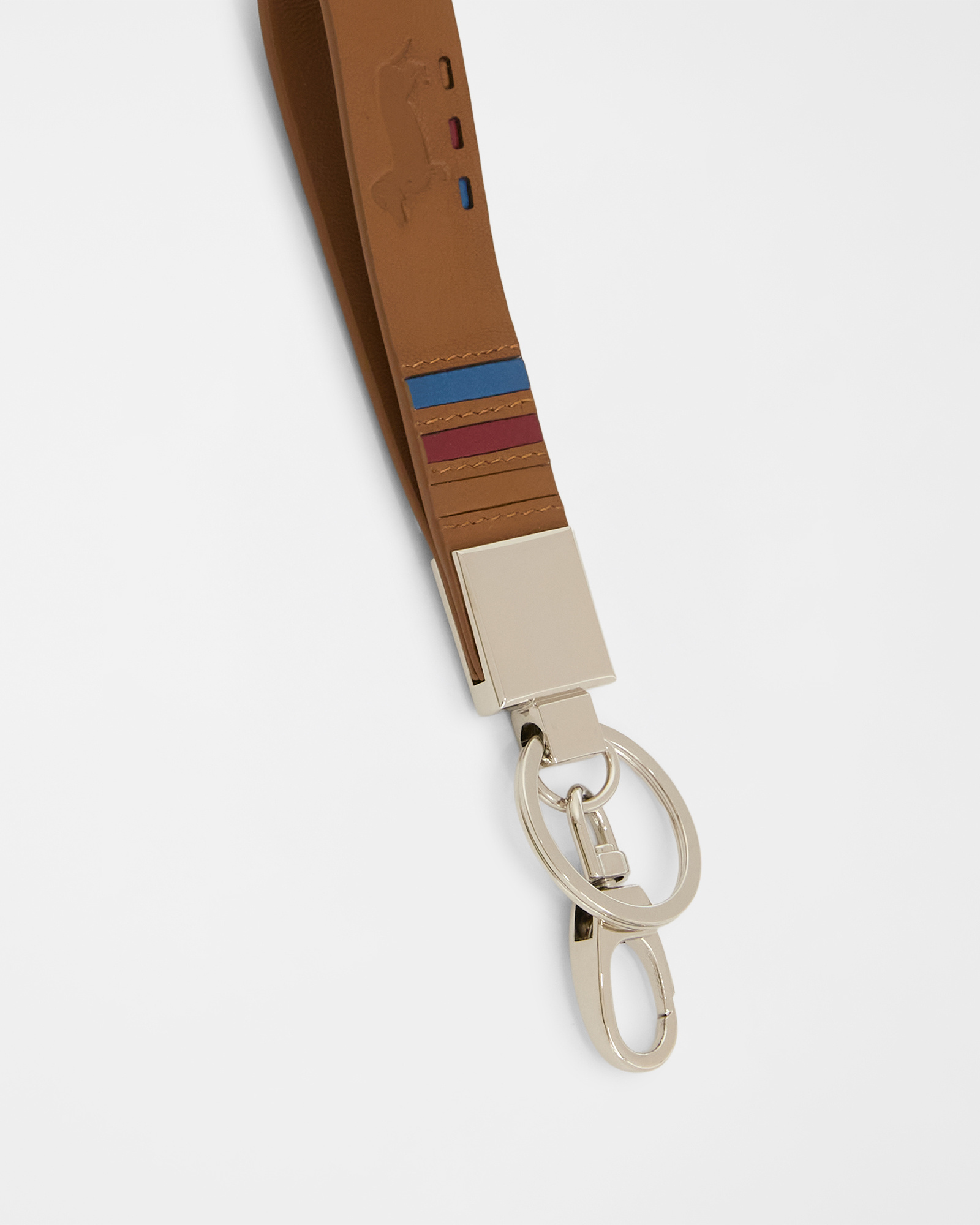 Men's leather keychain