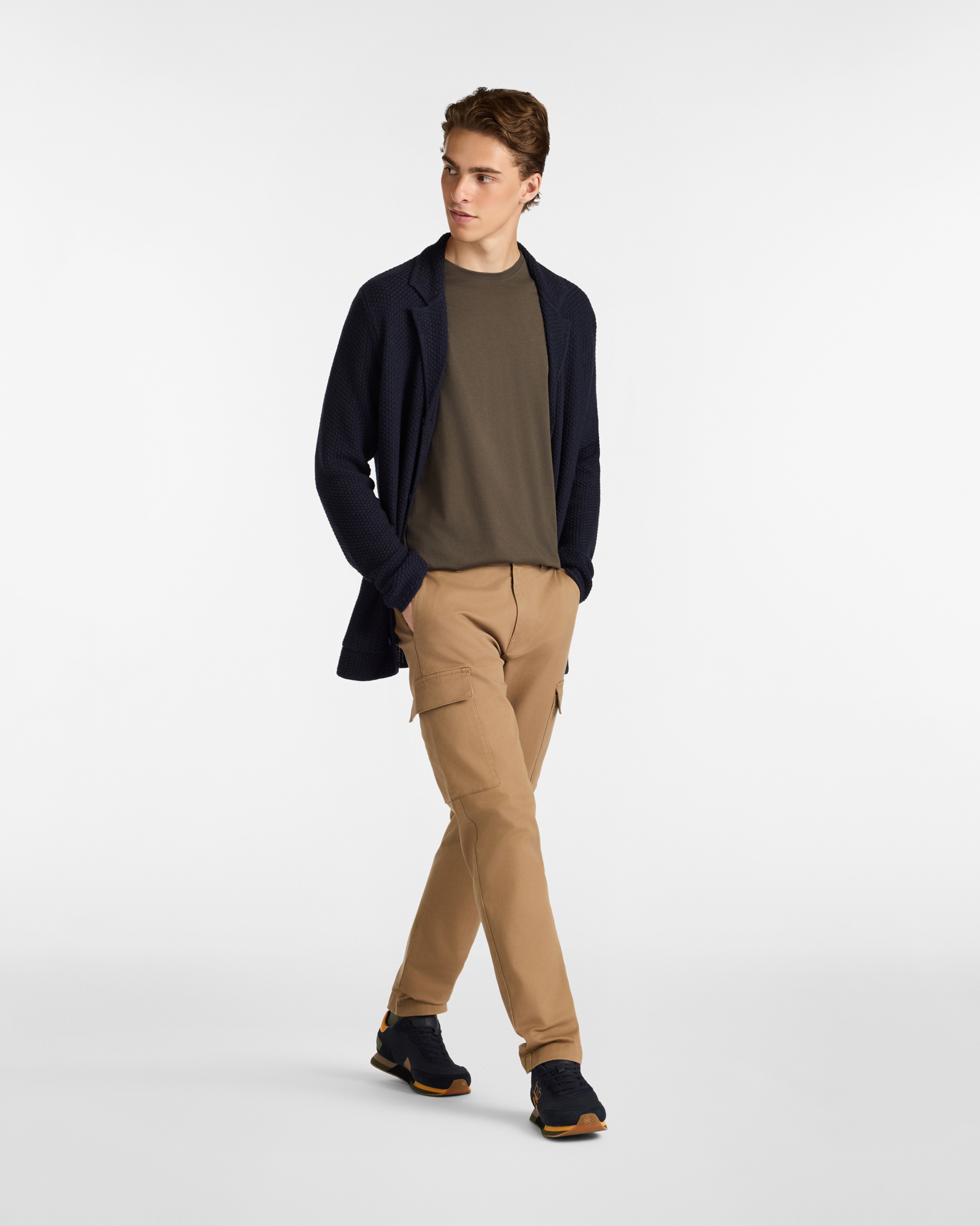 Pantaloni Cargo De-Stressed Fit, Marrone, large image number 3