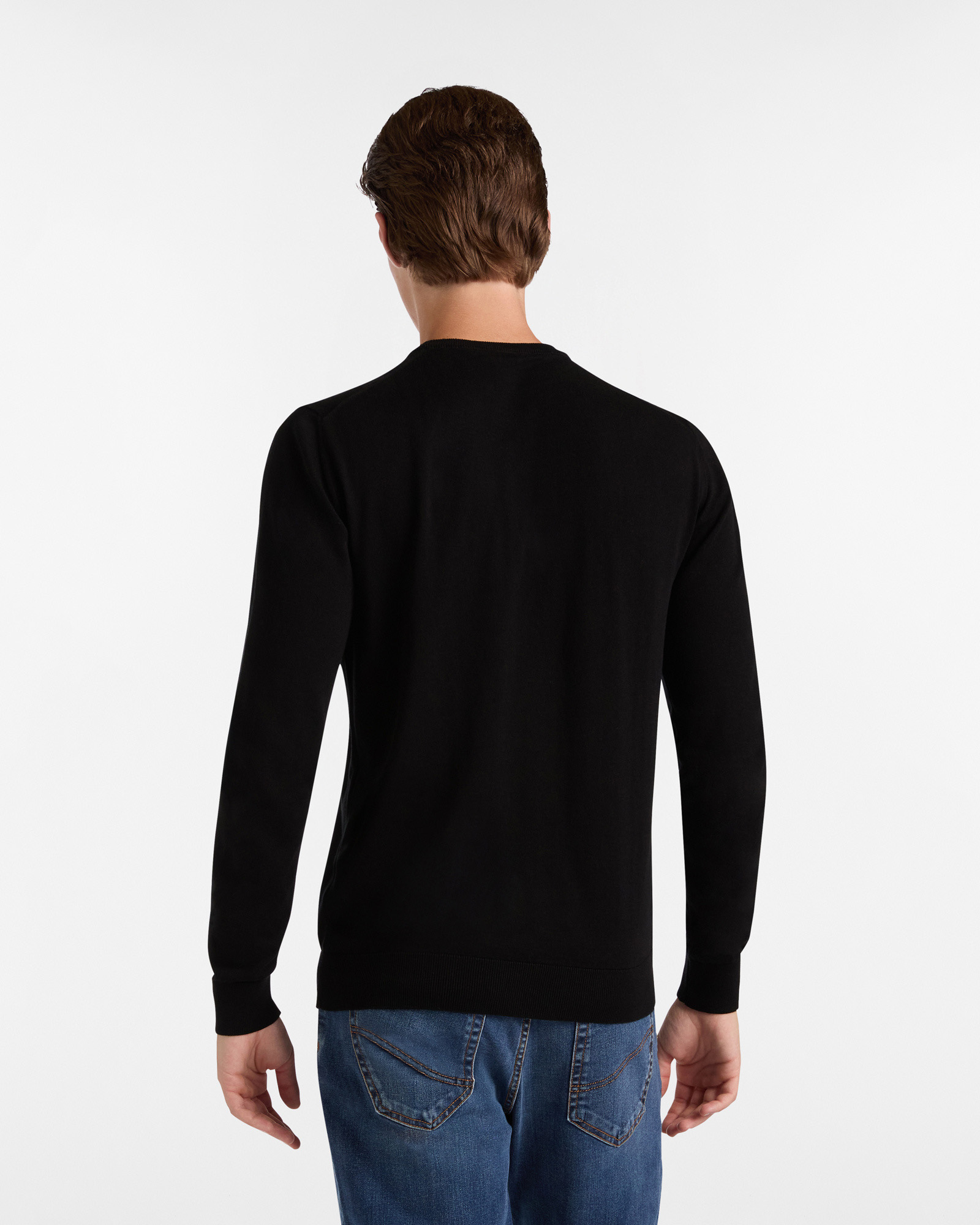 Essentials cotton and cashmere sweater, Black, large image number 1