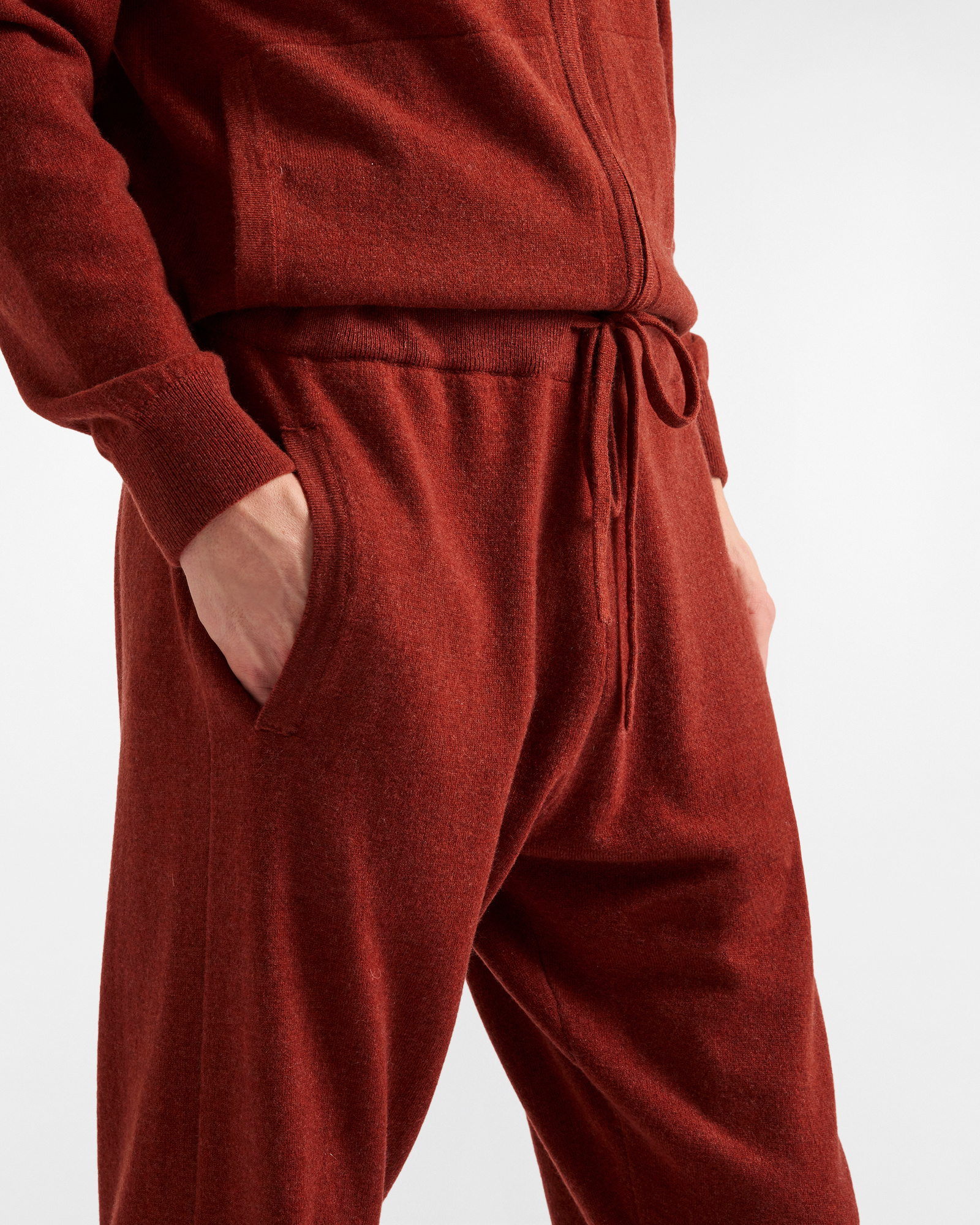 Pantalone in Lana e Cashmere "Cortina a Colori", Giallo Curry, large image number 2