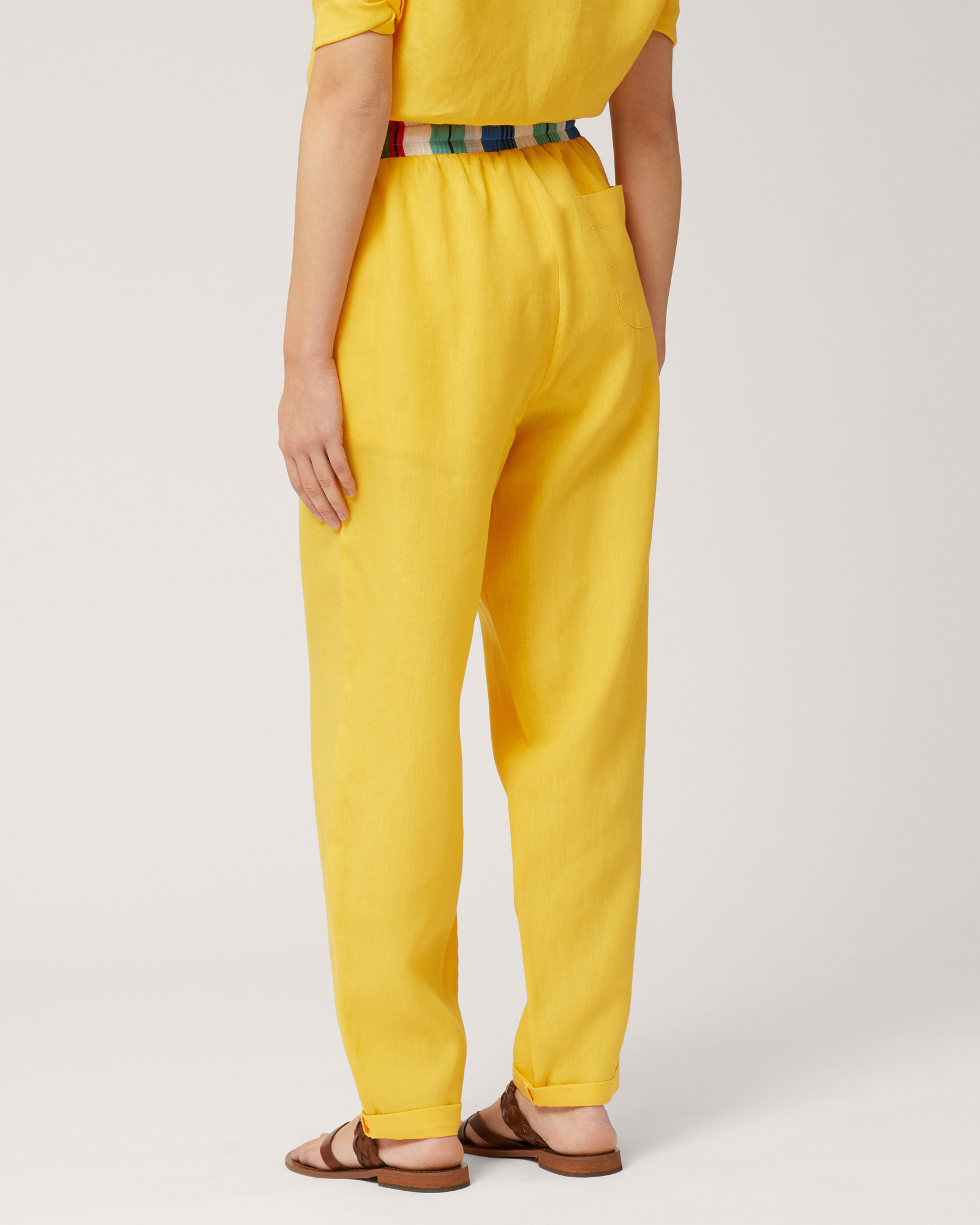 Pants with Printed Waist
