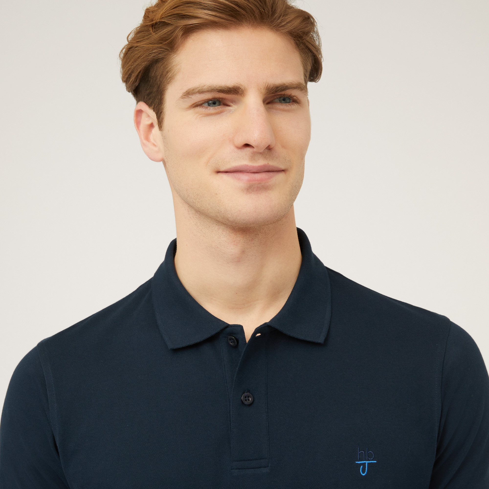 Polo In Cotone, Light Blue, large image number 2