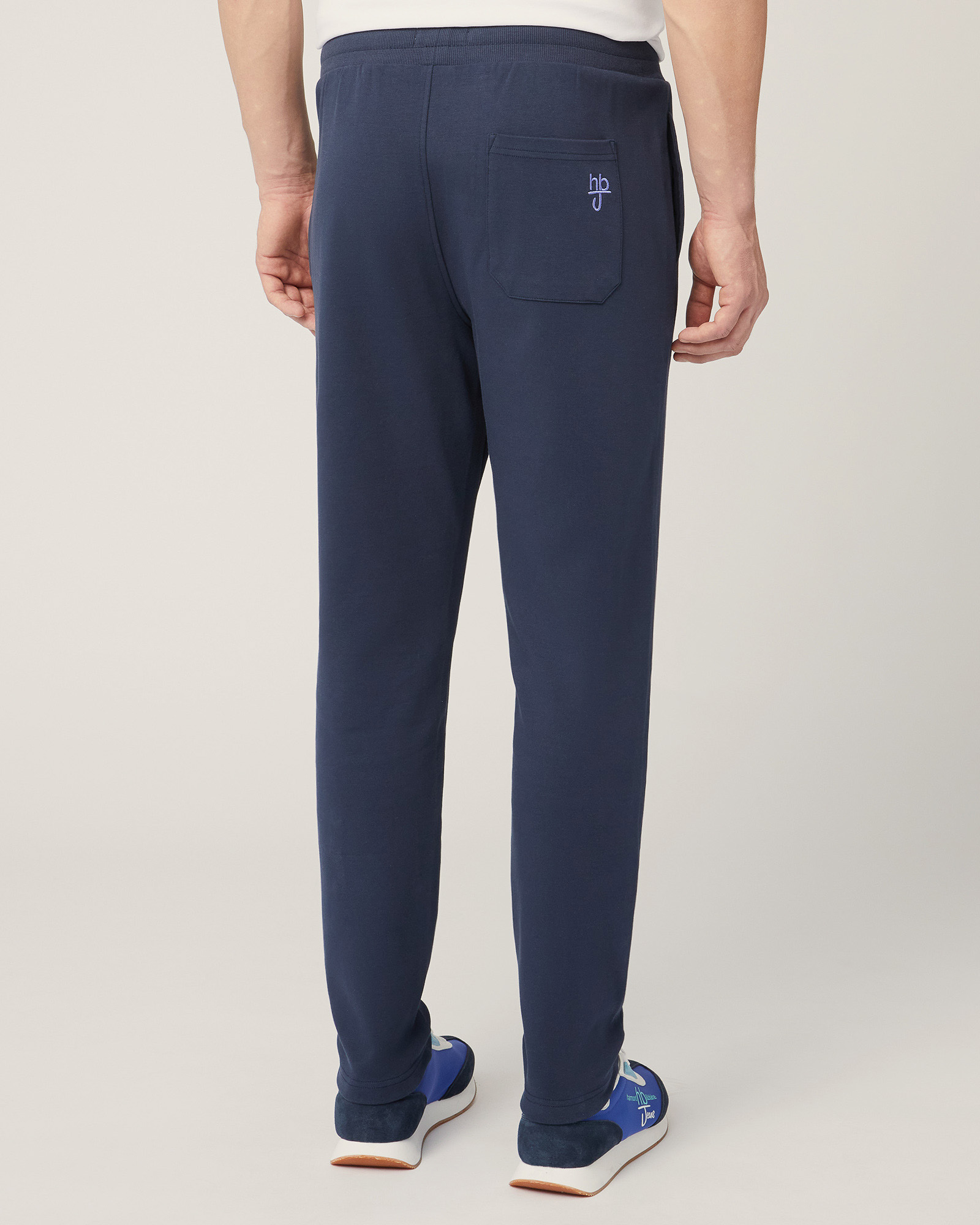 Cotton Fleece Pants, Dark Blue, large image number 1