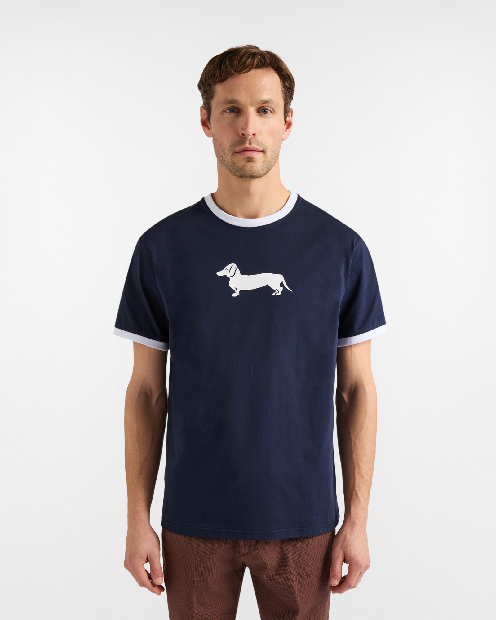 Camiseta con estampado en 3D de Basset Hound.