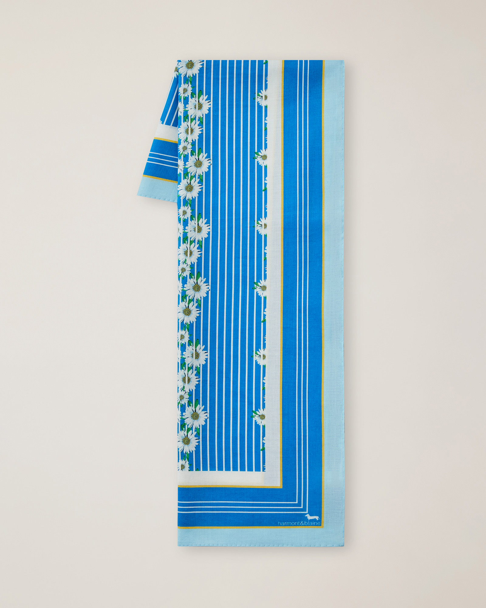 Bandana with Stripes and Daisies