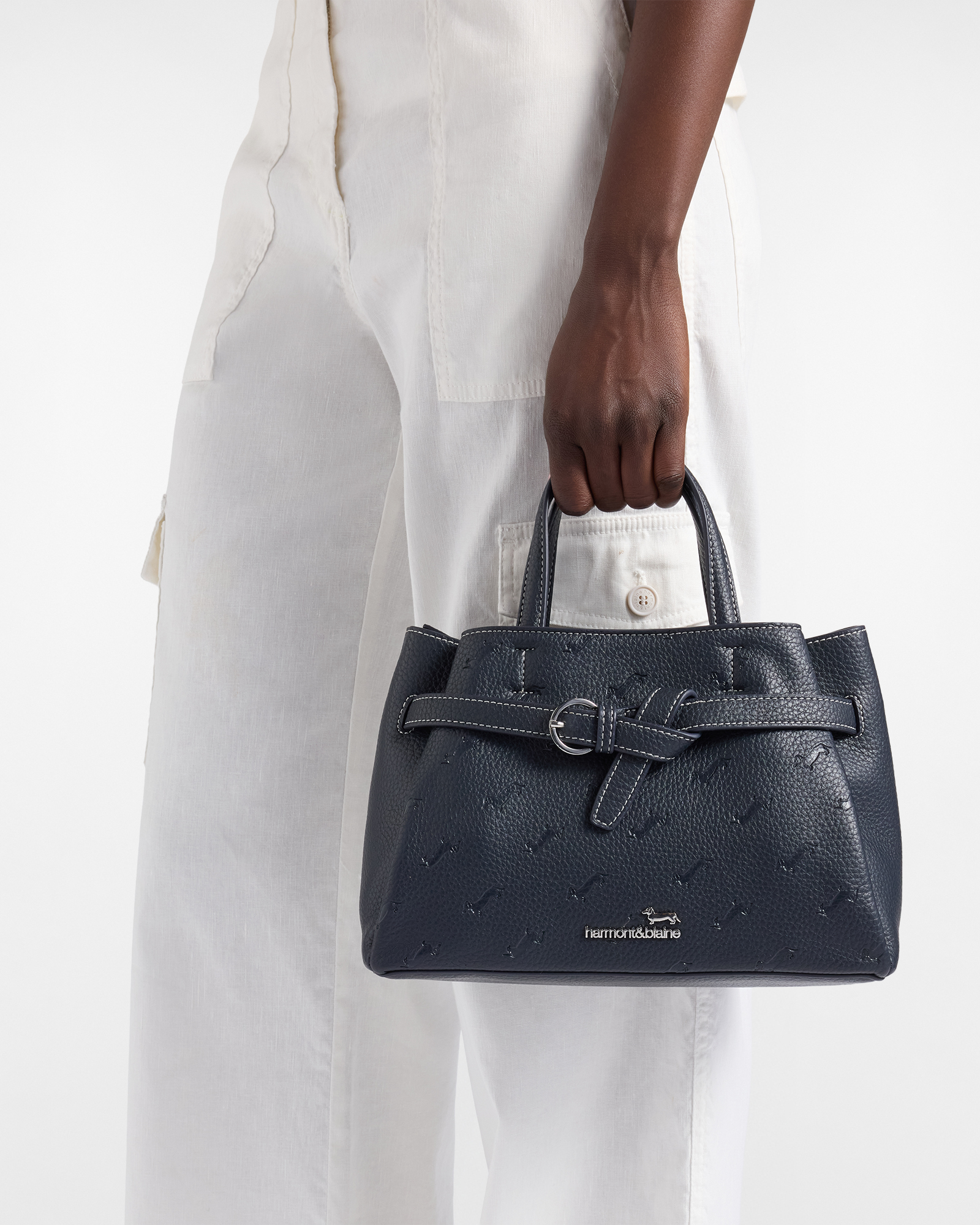 Borsa a mano bassotti all over, Blu, large image number 3