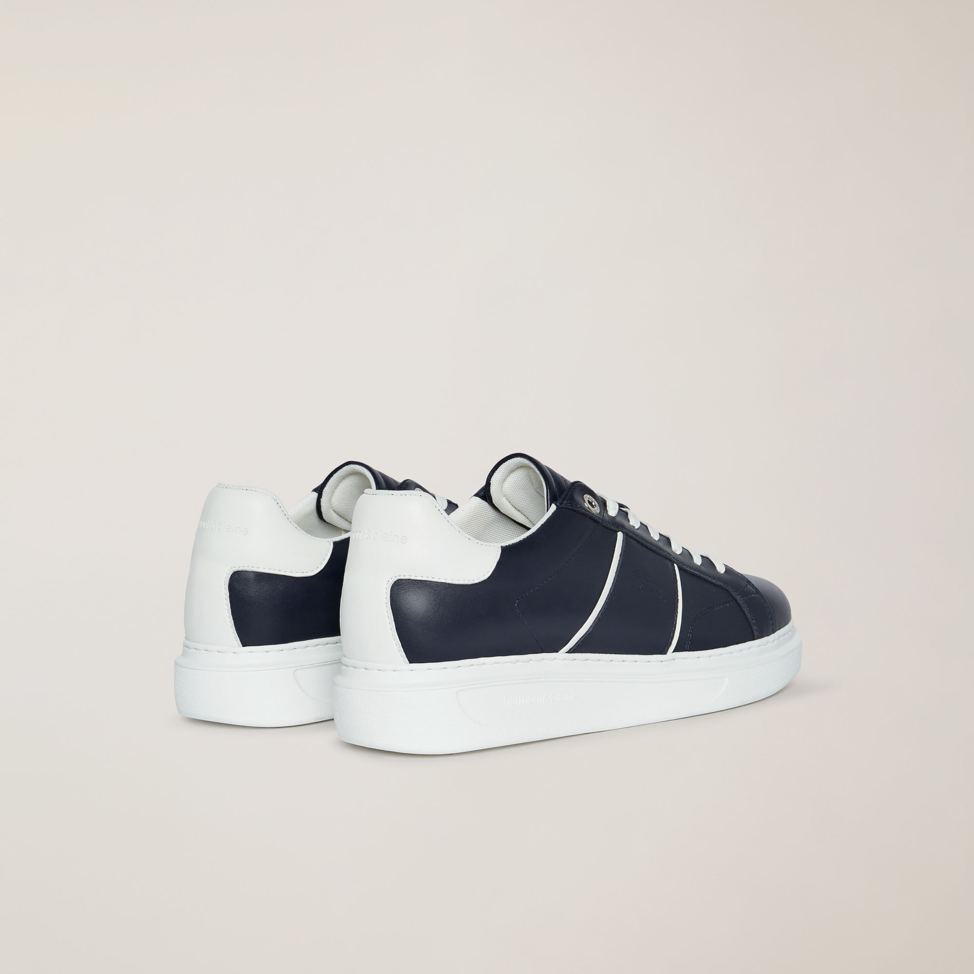 Sneaker Dettagli A Contrasto, Blu/Bianco, large image number 2