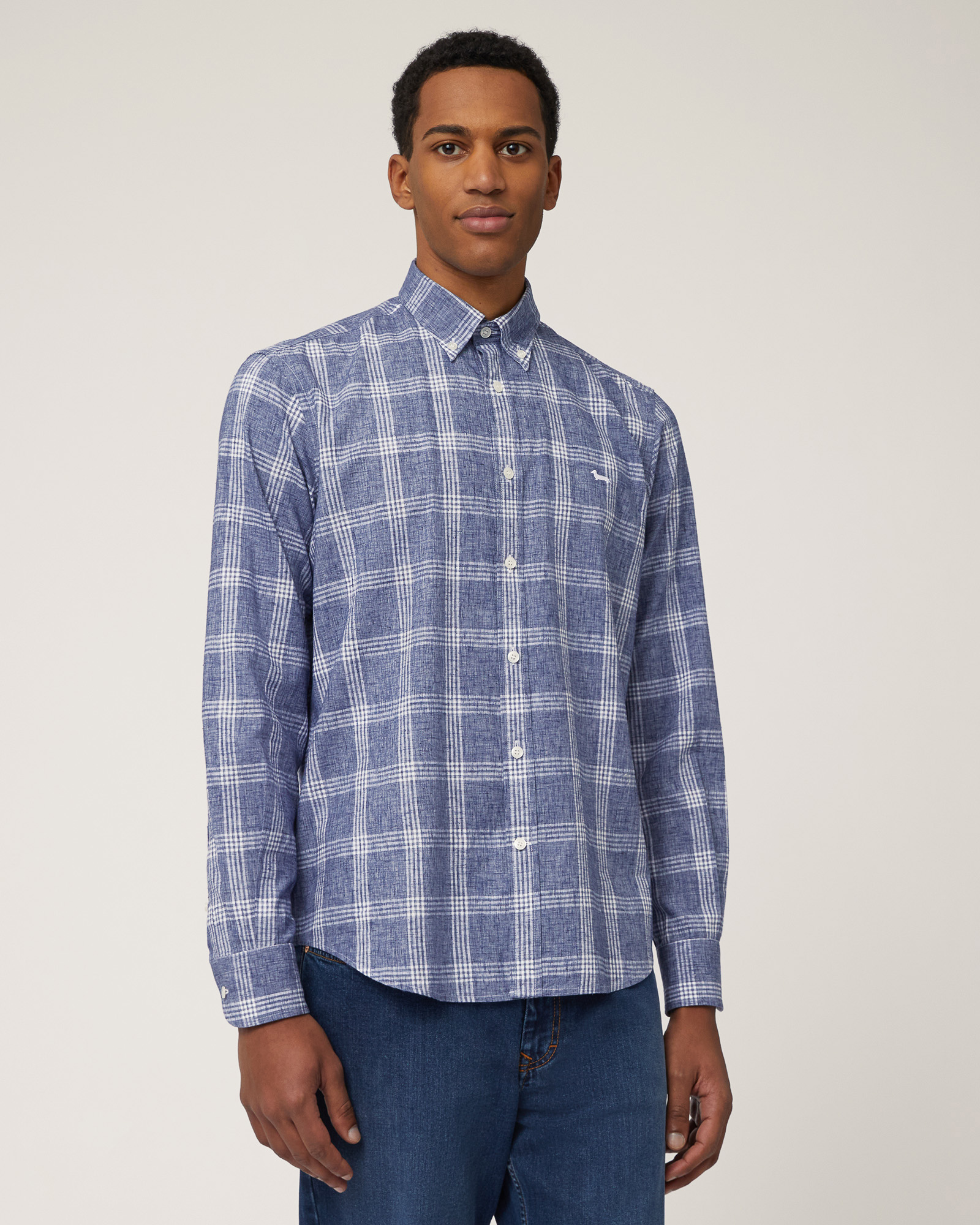 Karohemd im Regular Fit, Marineblau, large image number 0