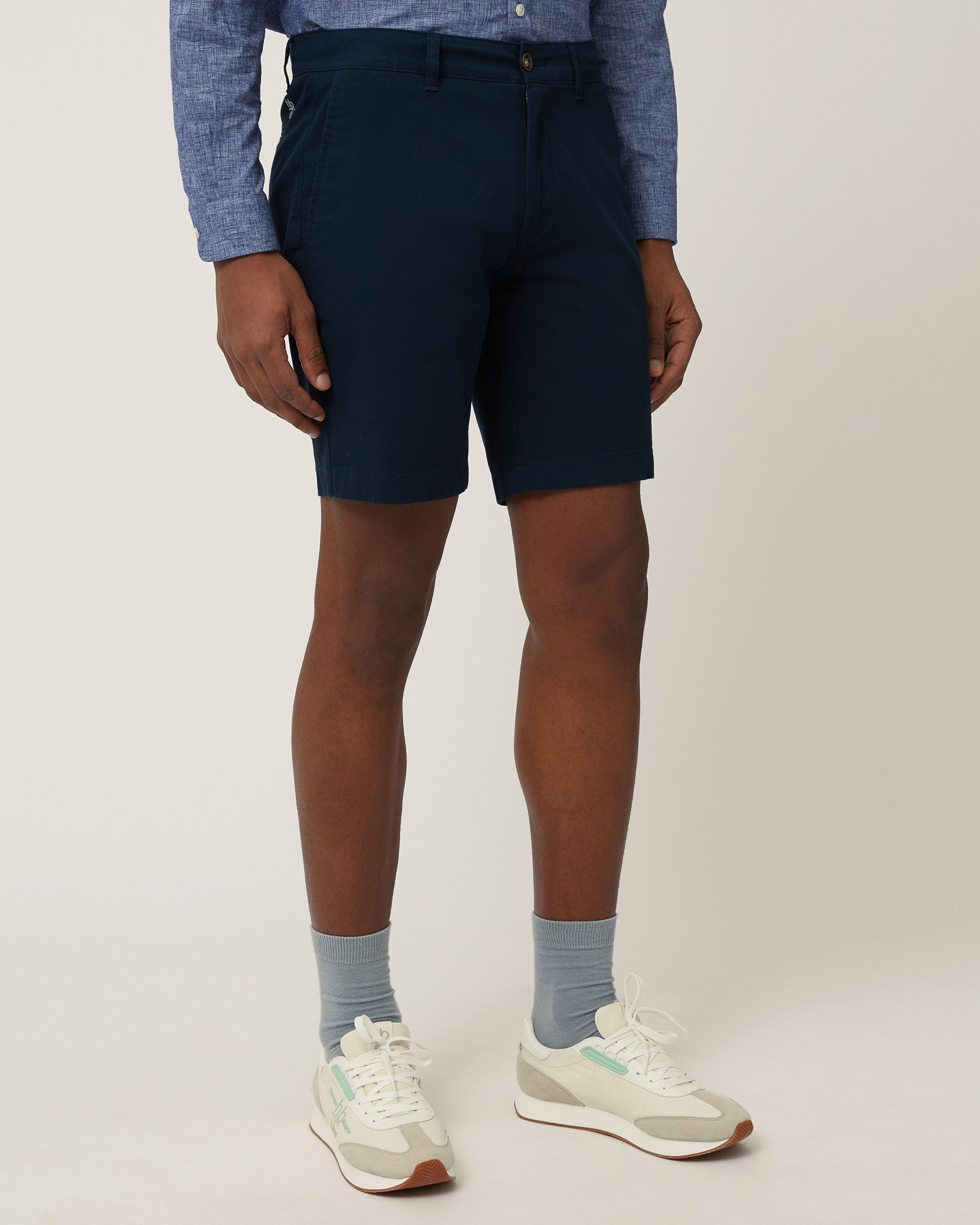 Bermuda Chino In Twill, Blu Scuro, large