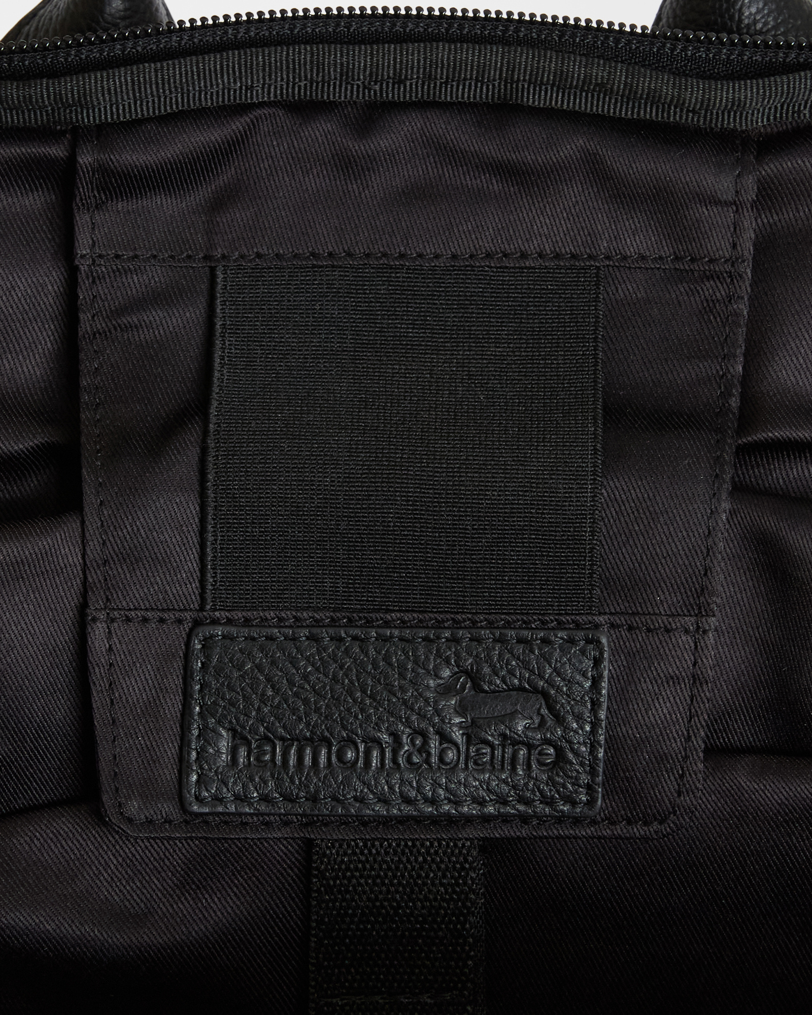 Genuine leather backpack, Black, large image number 2