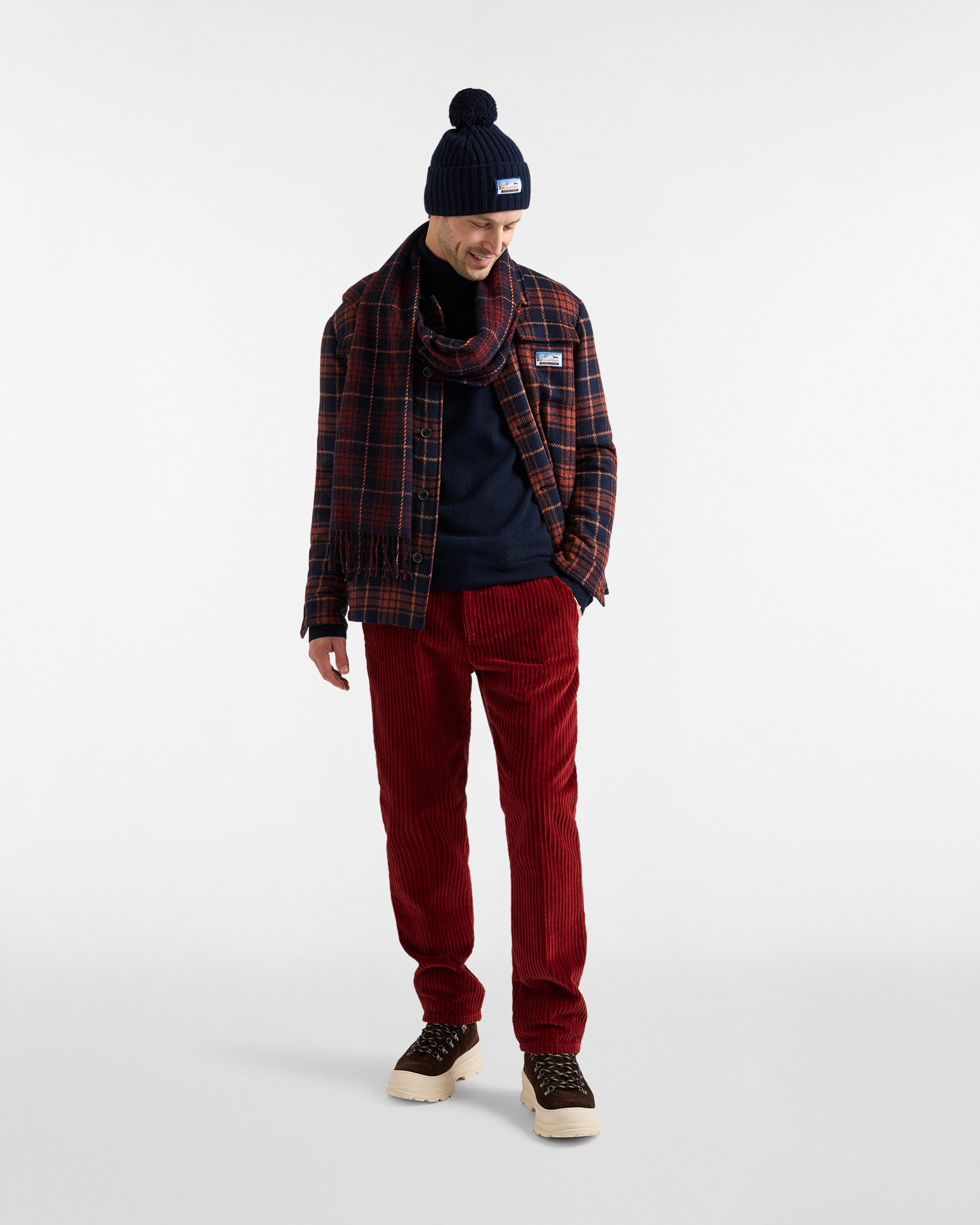 Pantalone in Velluto a Coste "Cortina a Colori", Giallo Curry, large image number 3