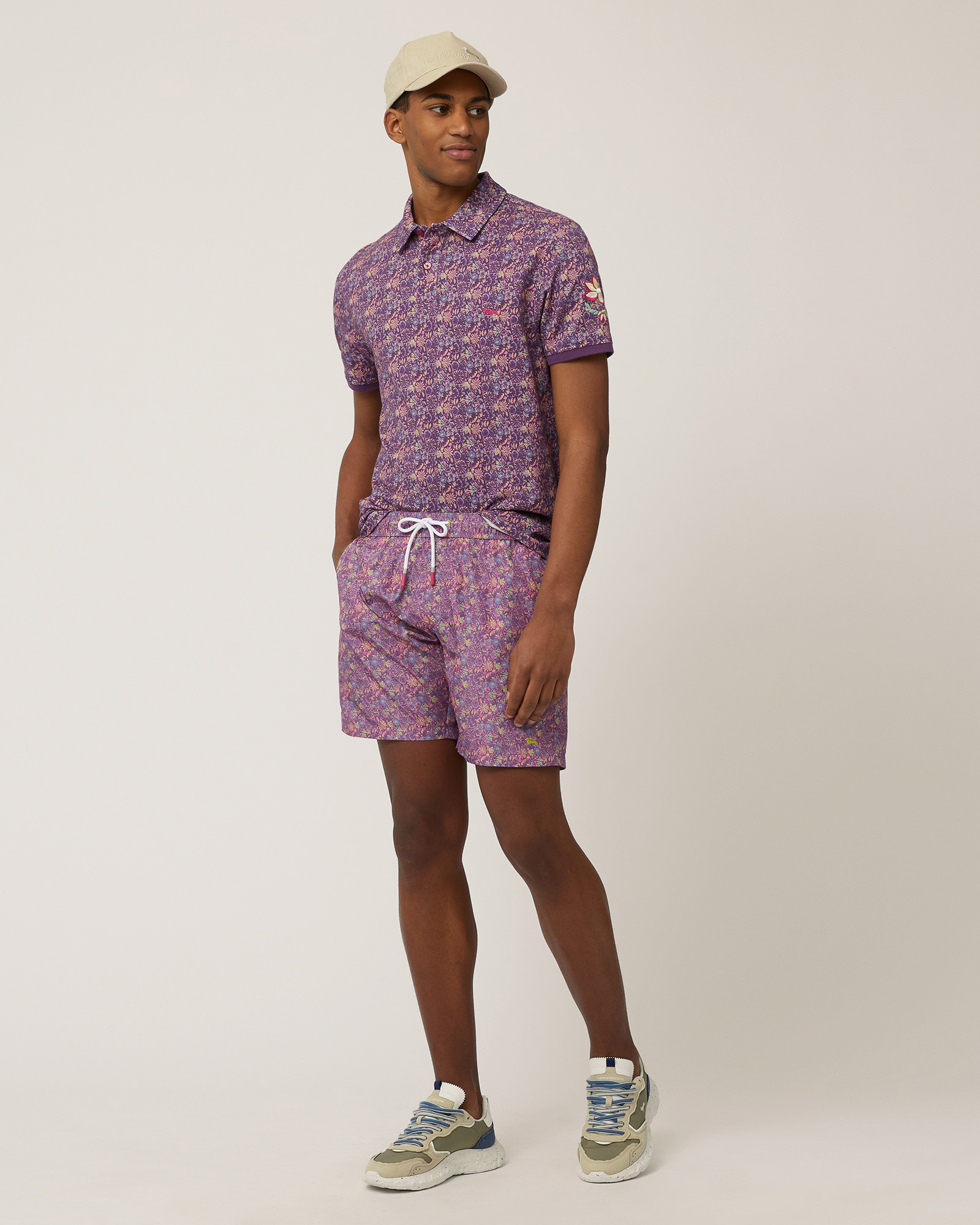 Poloshirt aus Baumwolle mit Blumen, Stiefmütterchen, large image number 3
