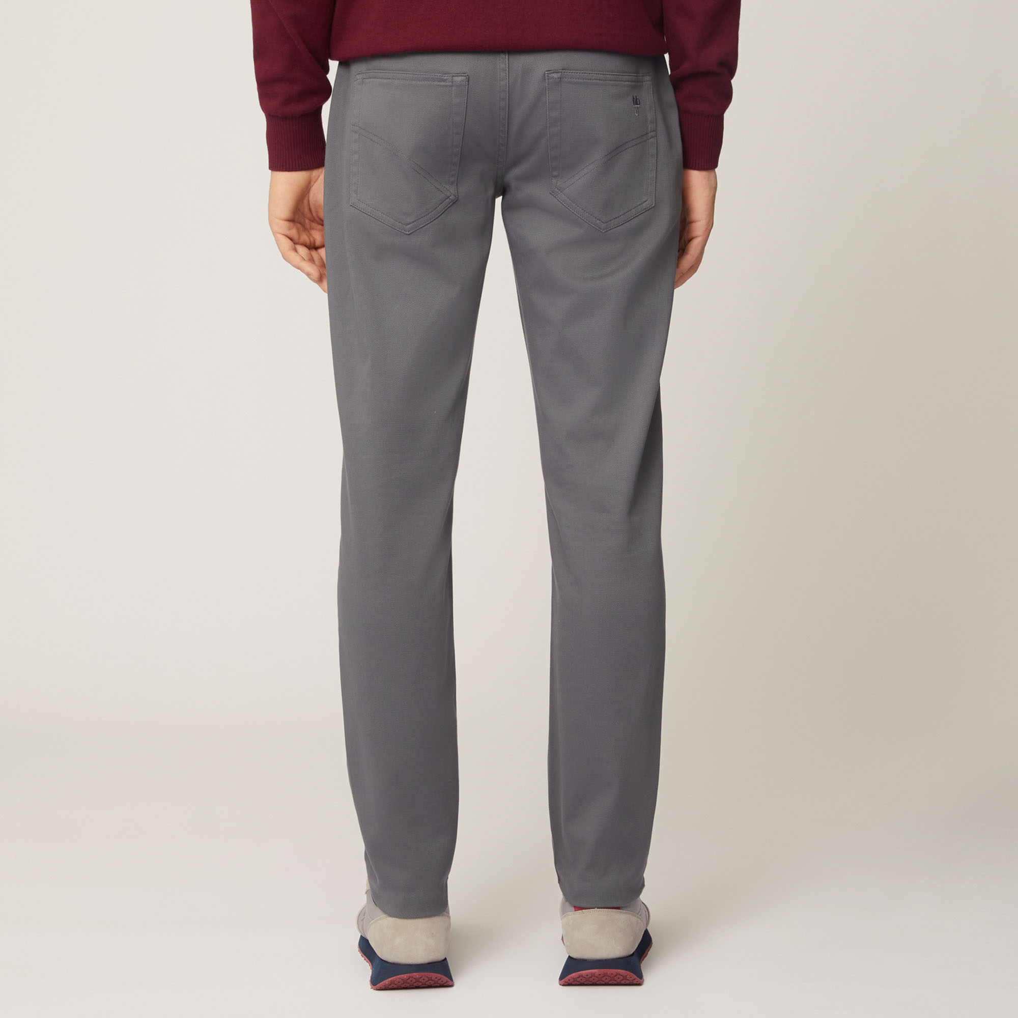 Pantalone Cinque Tasche Narrow Fit, Grigio, large image number 1