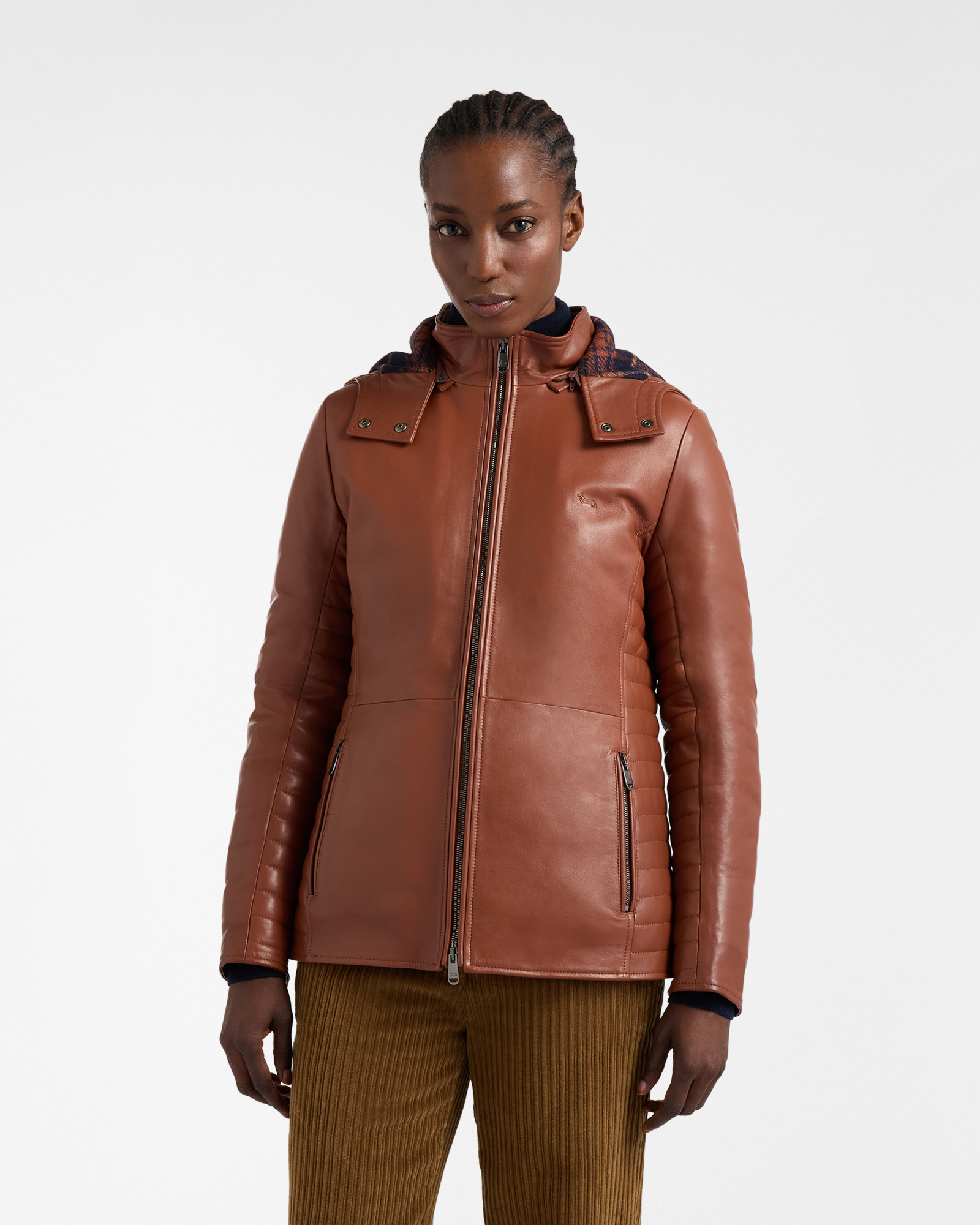 Genuine Leather Jacket "Cortina a Colori"