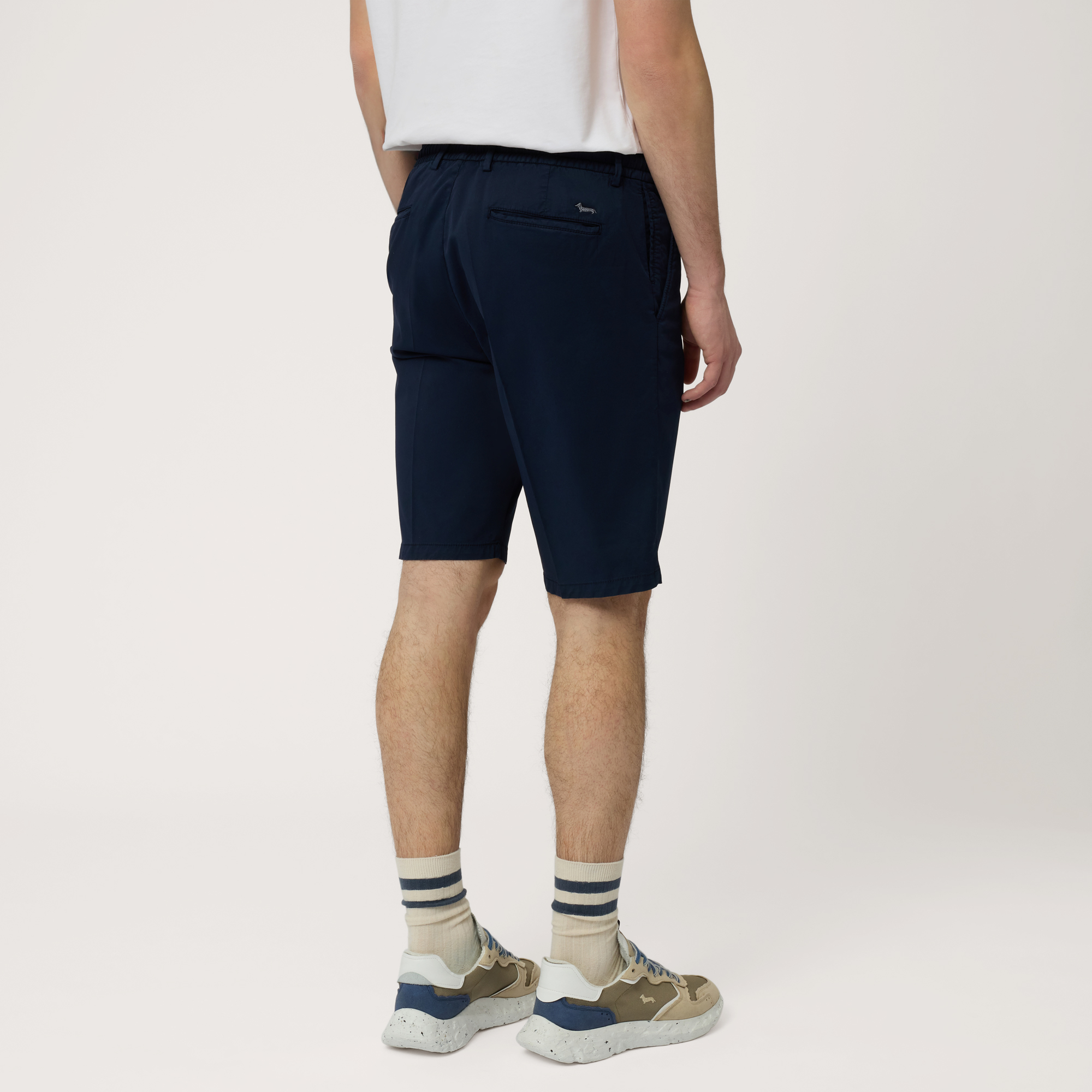 Bermudas de algodón con cordón, Marino, large image number 1