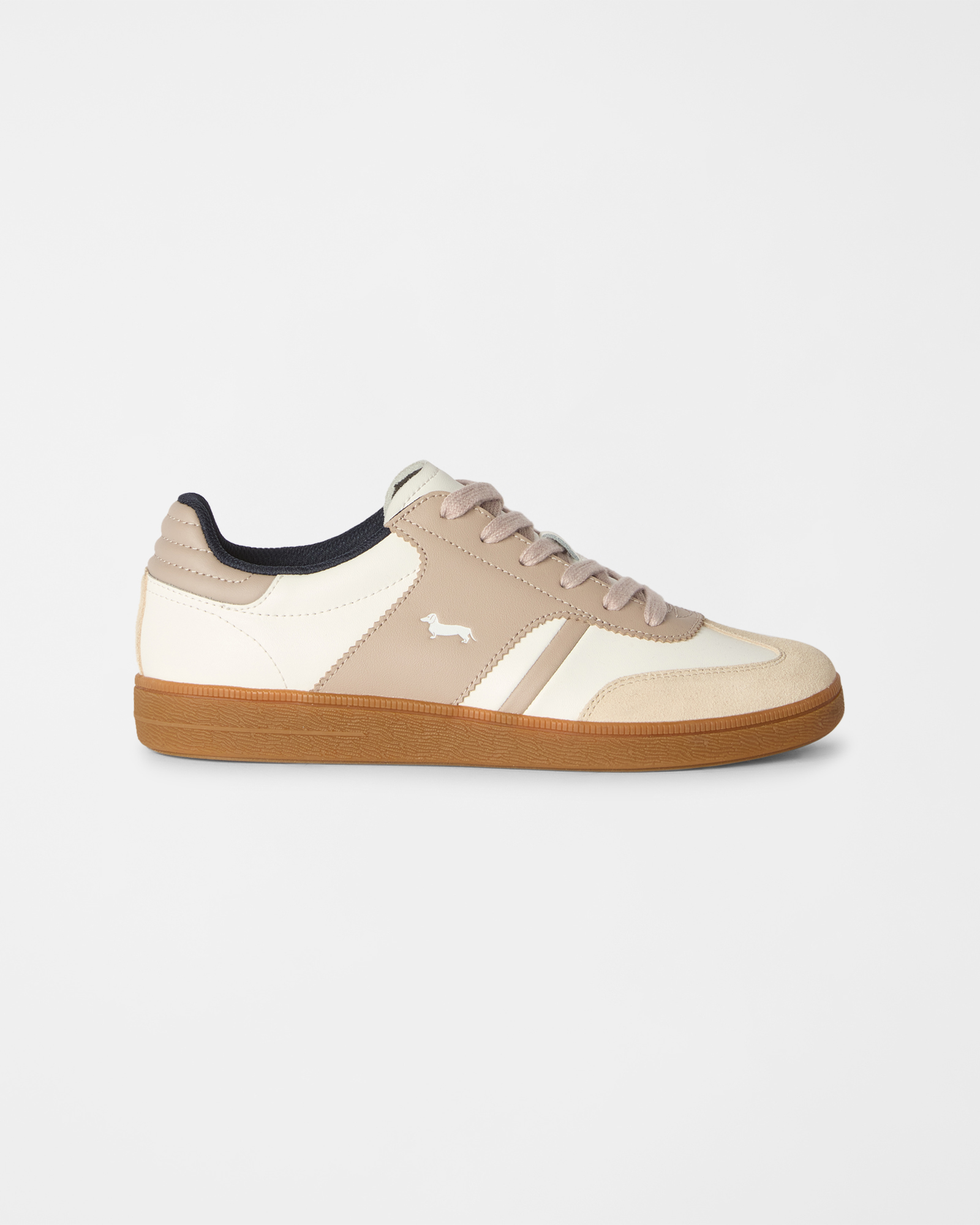 Sneaker Court Vintage da donna in vera Pelle