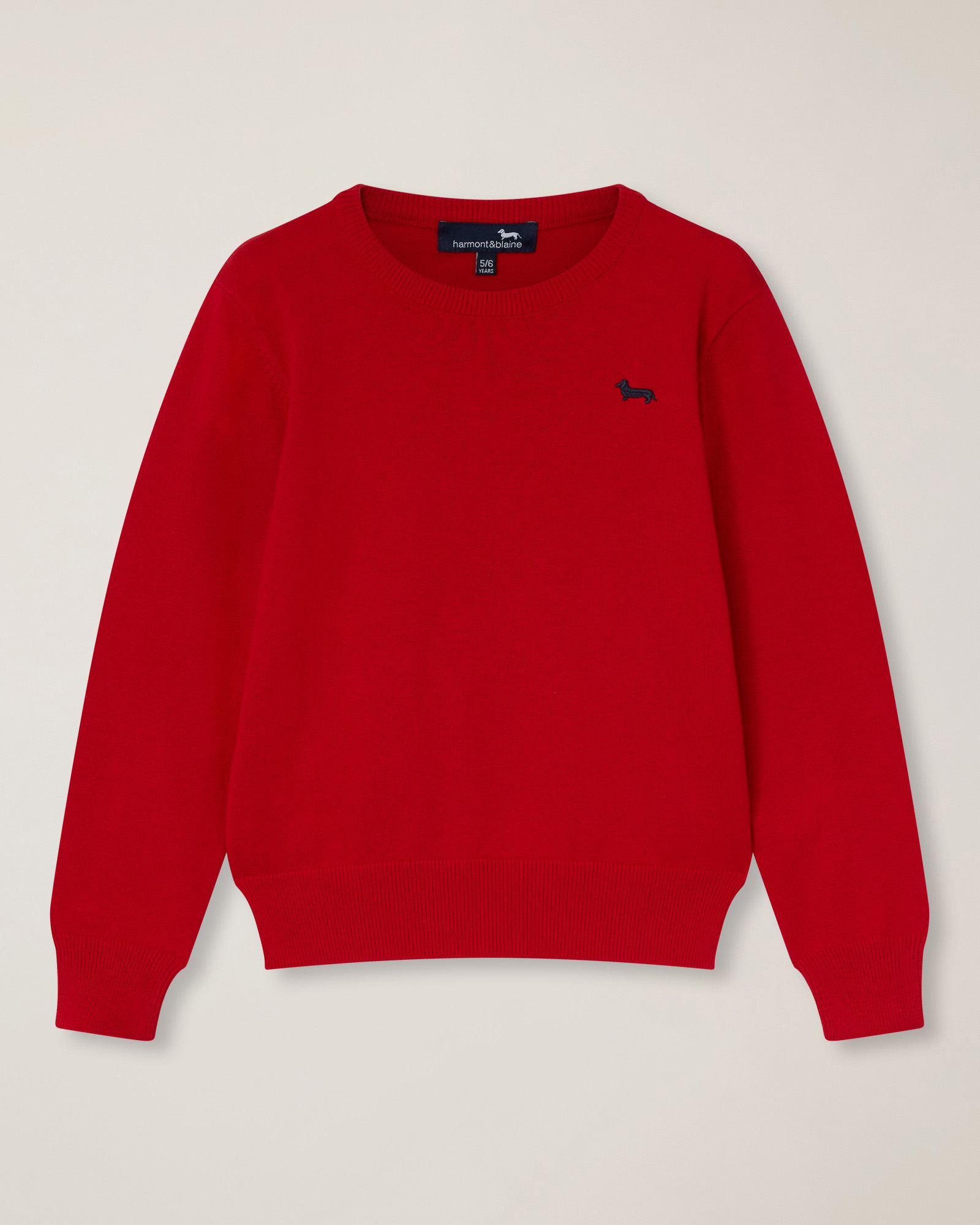 Crew-neck with logo embroidery