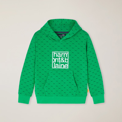Sweatshirt mit Dackel-Druck, Grasgrün, large image number 0
