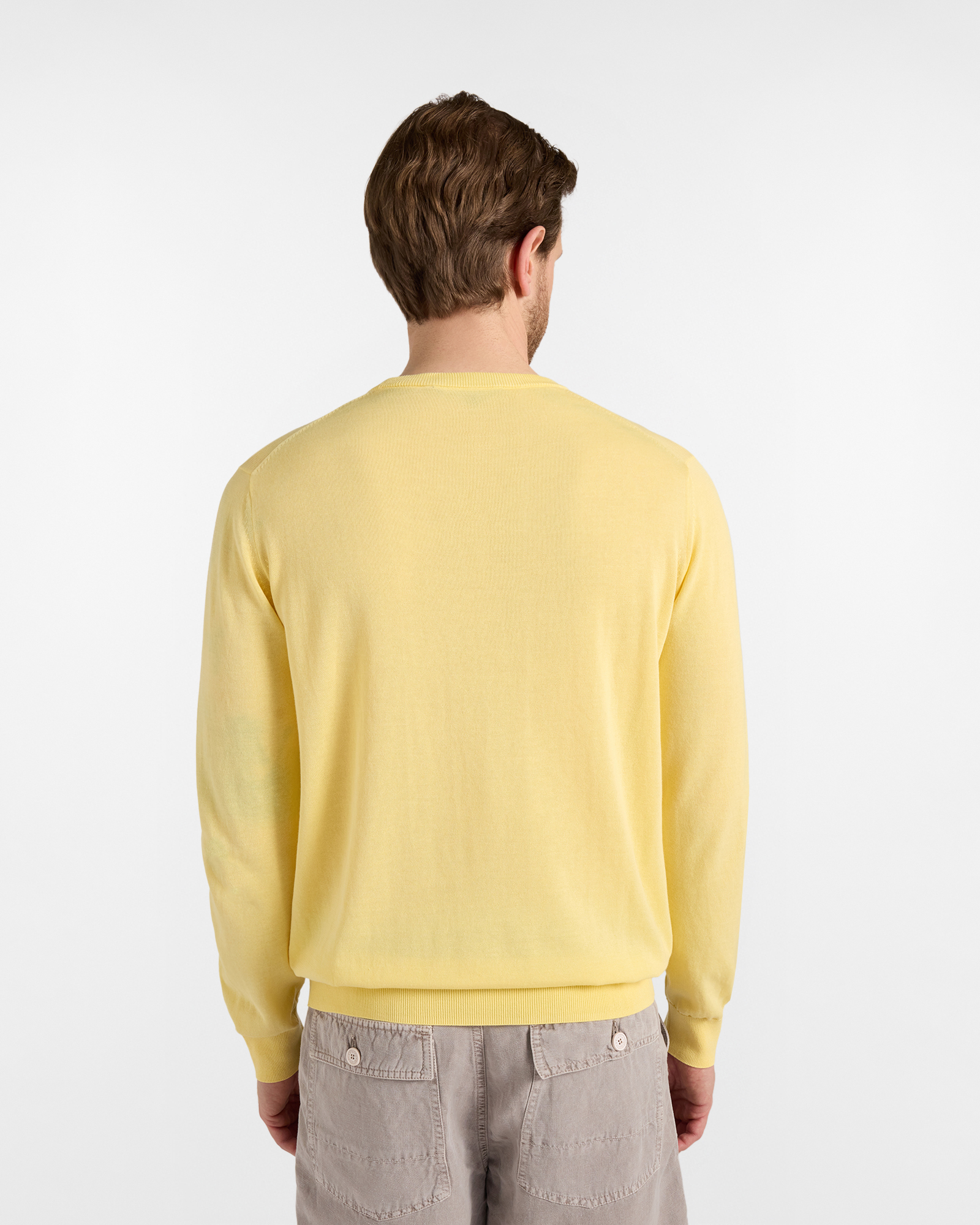 Pullover girocollo in cotone