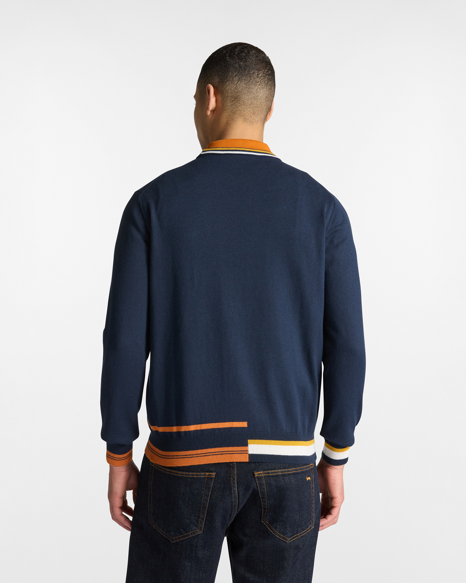Wool Blend Striped Pullover