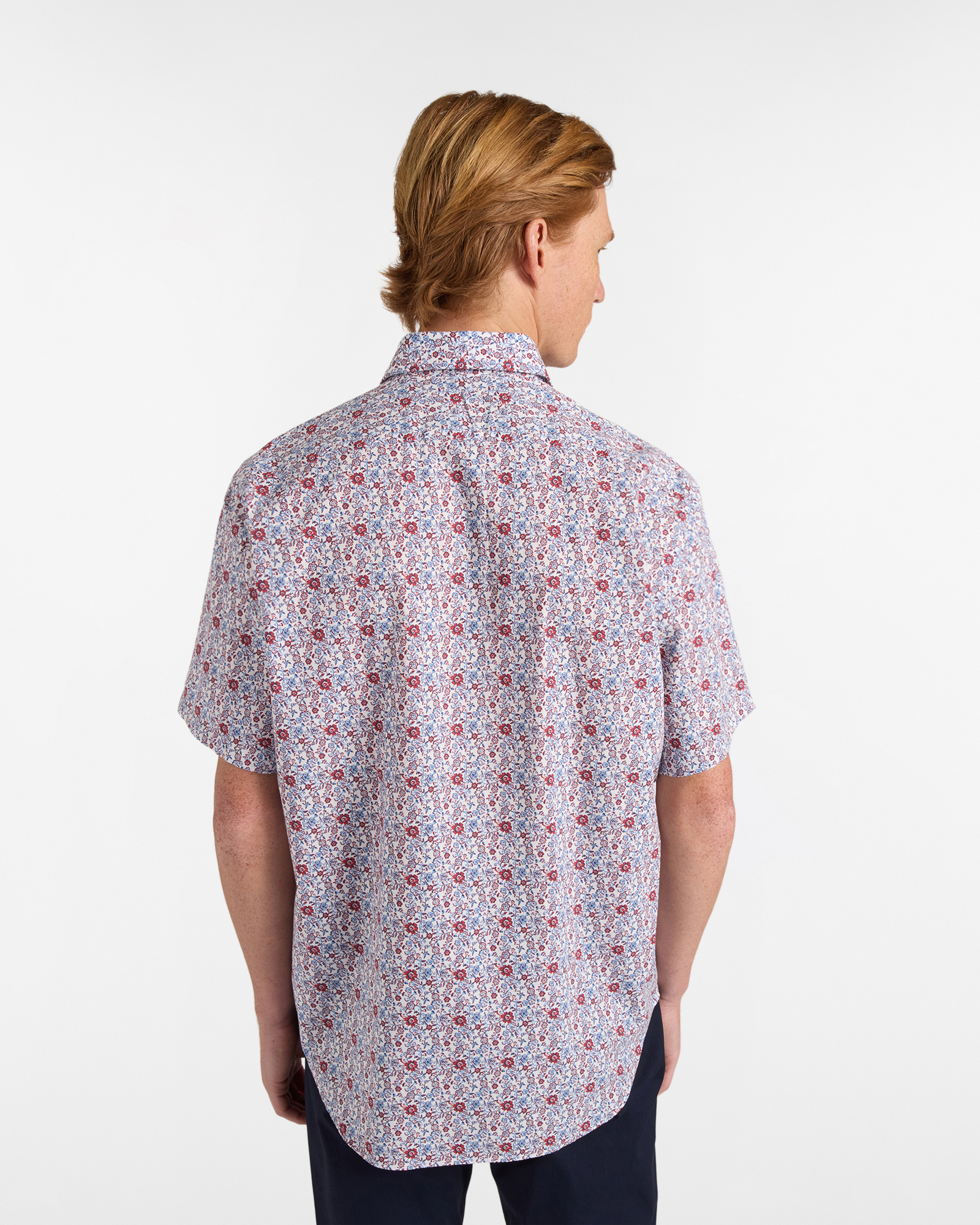 Camicia Uomo Stampa Floreale Regular Fit