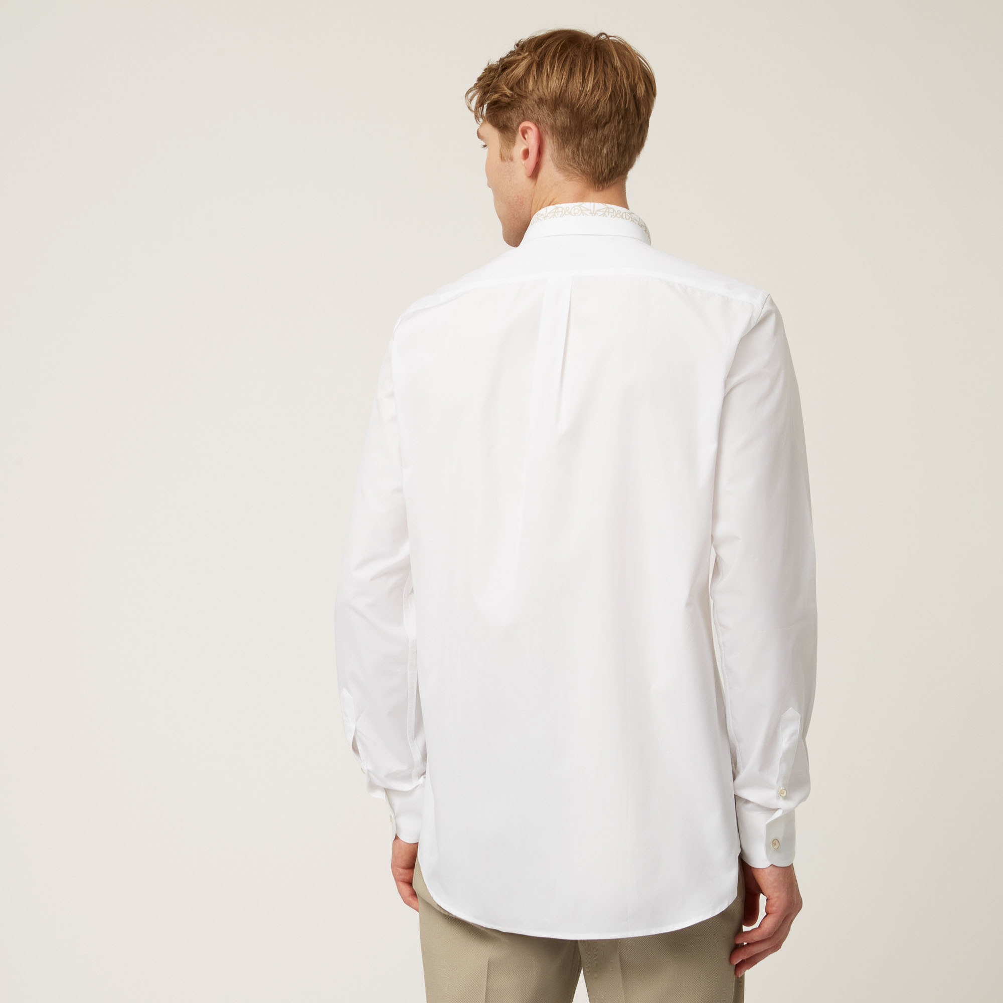 Camicia Con Dettaglio Stampato, Bianco, large image number 1