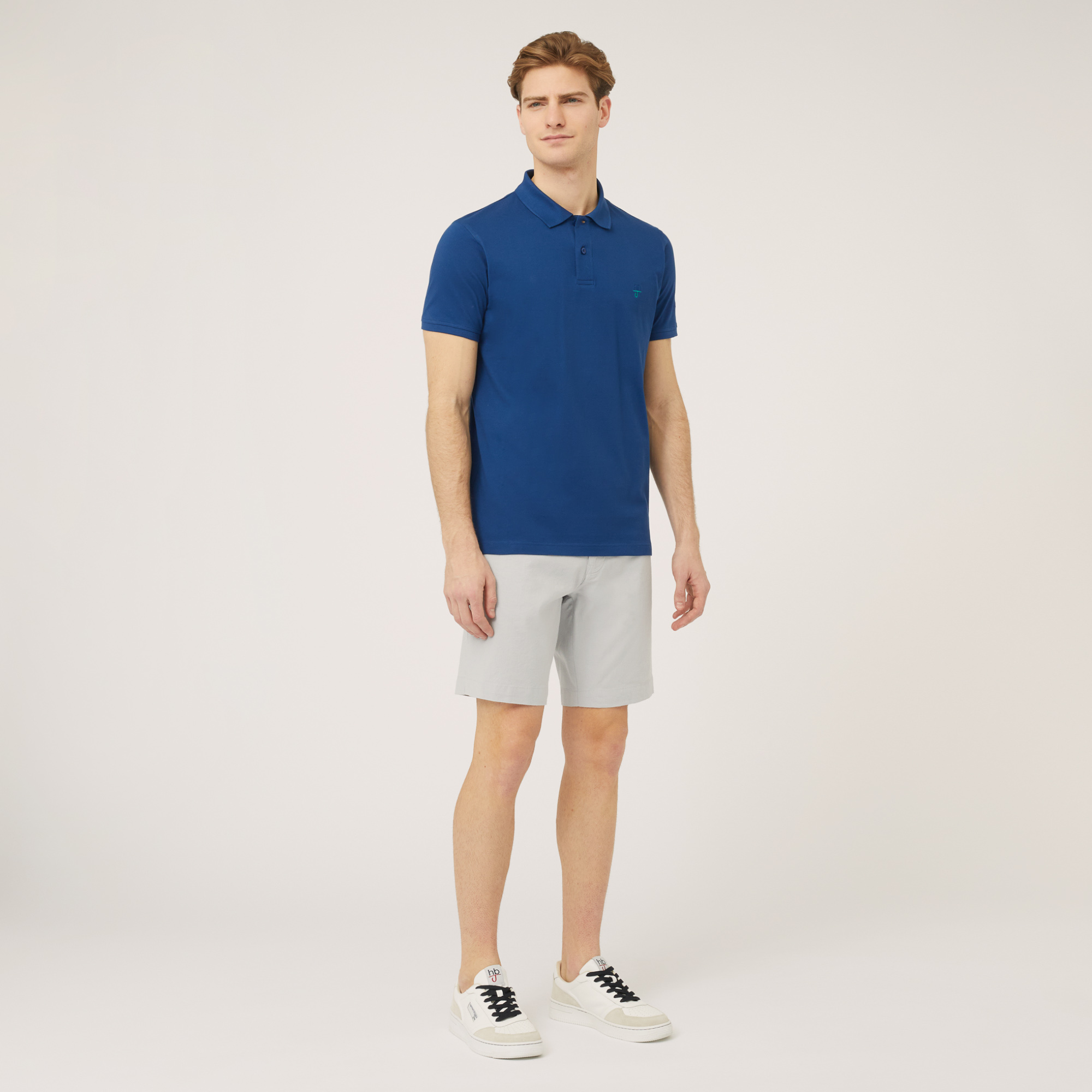 Polo In Cotone, Blu, large image number 3