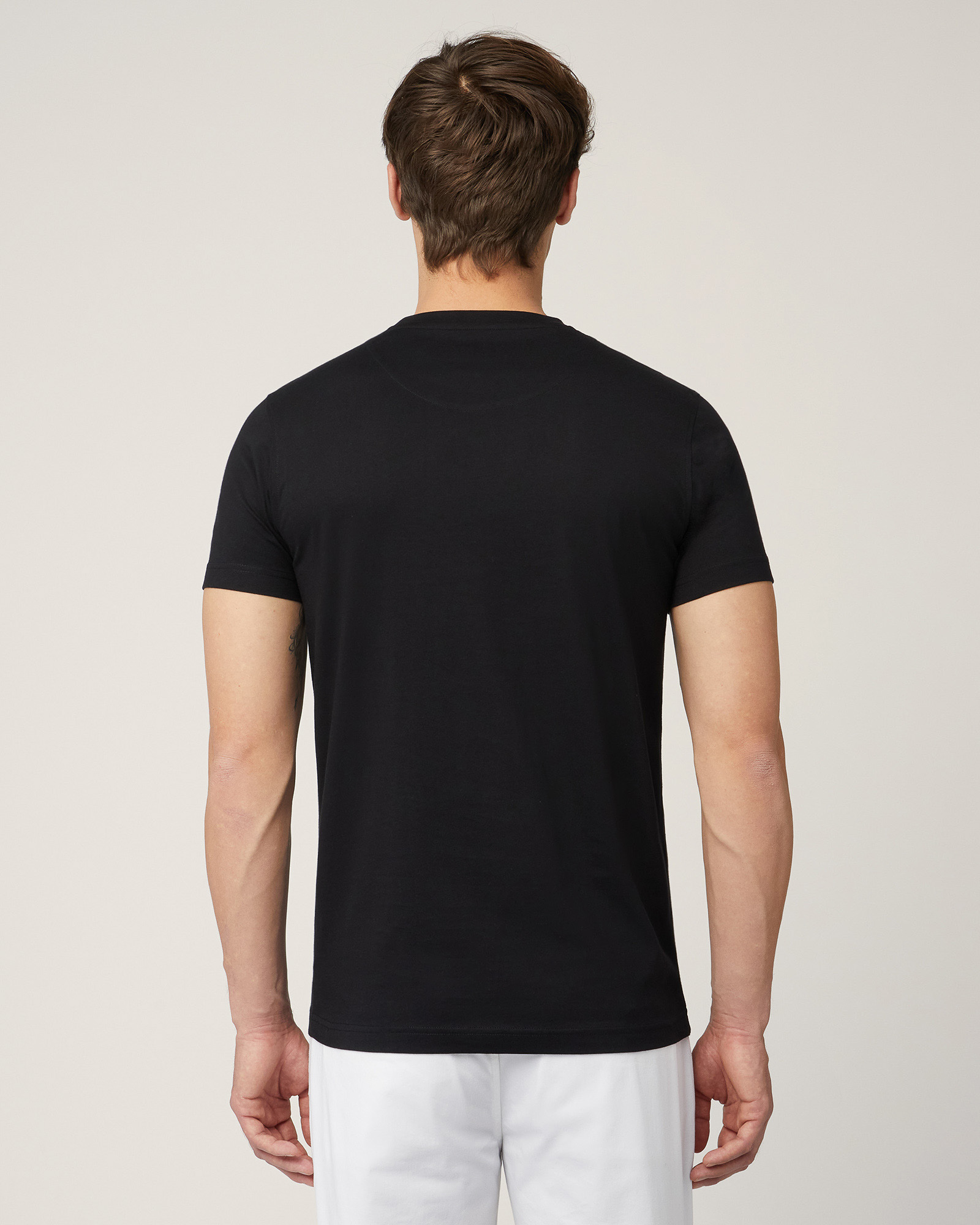 T-Shirt Con Monogramma, Nero, large image number 1