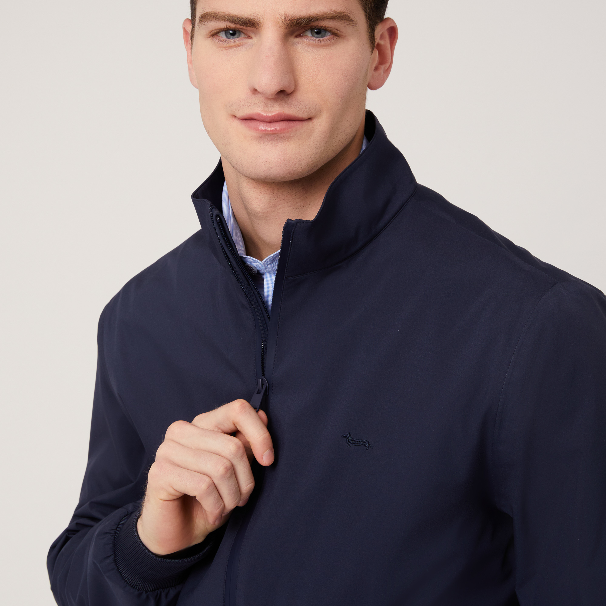 Giubbotto In Softshell, Blu Navy, large image number 2